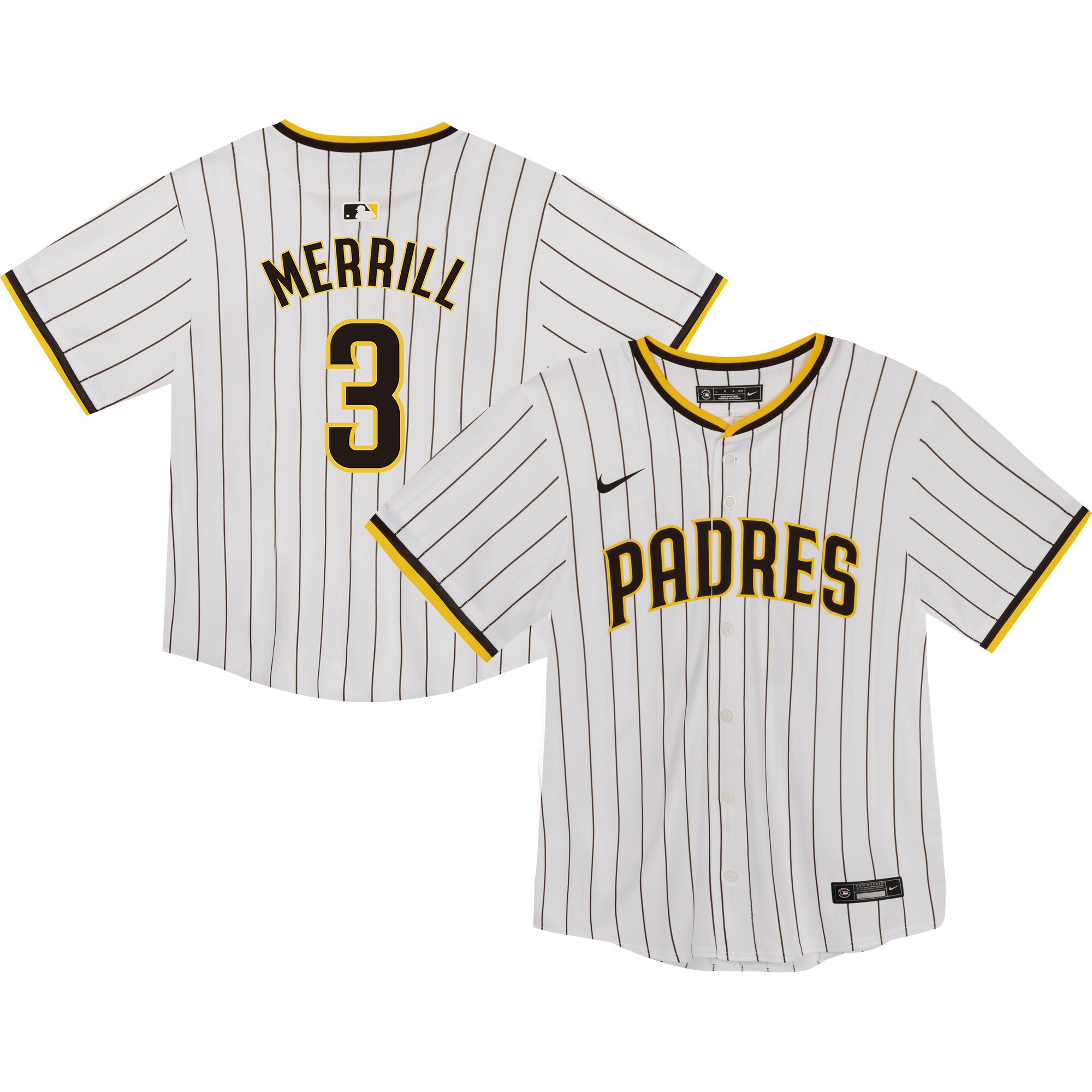 Jackson Merrill San Diego Padres Toddler Home Player Game Jersey - White cheap jerseys for sale - CheapJerseys.Shop