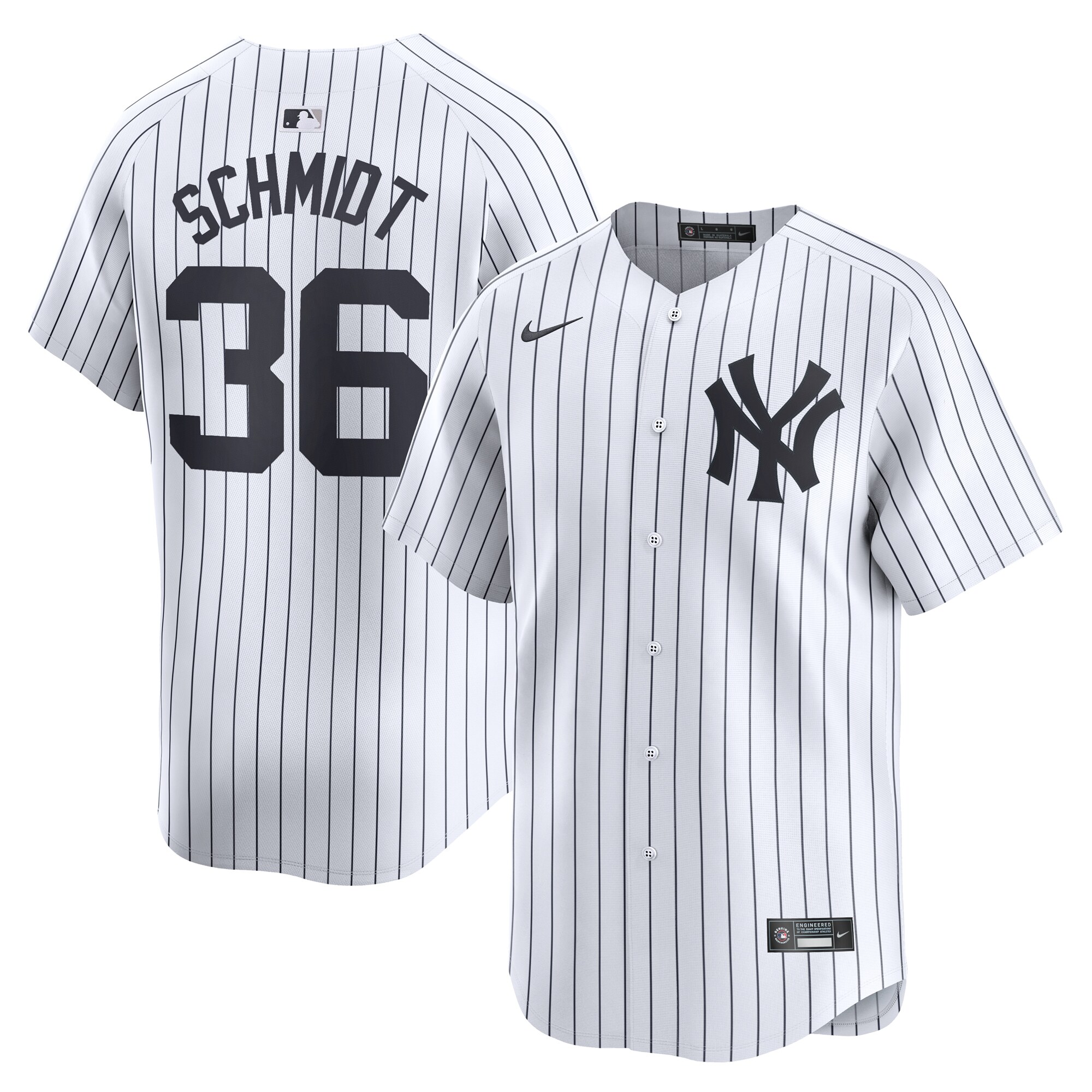 Clarke Schmidt New York Yankees Home Limited Player Jersey - White cheap jerseys for sale - CheapJerseys.Shop