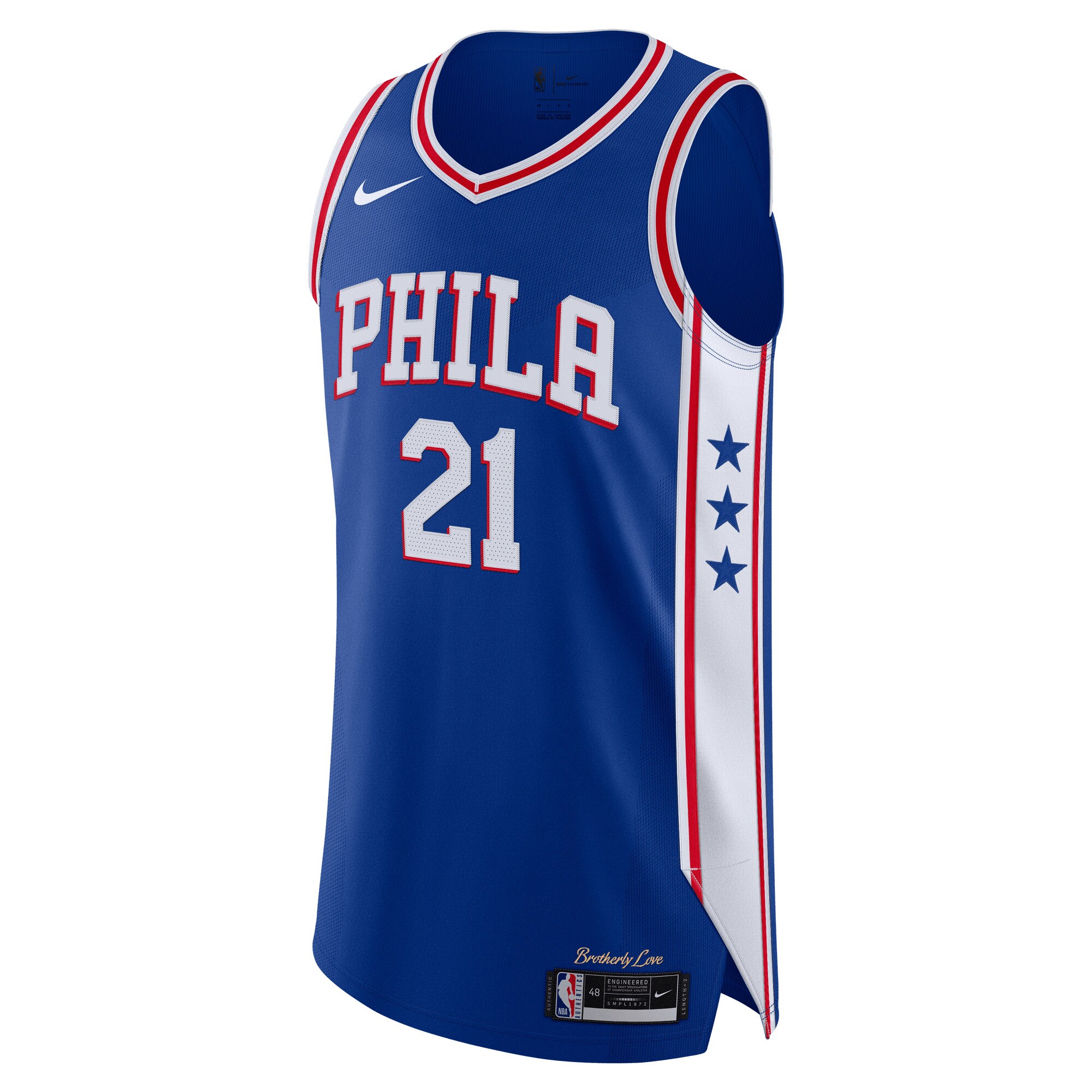 Joel Embiid Philadelphia 76ers Authentic Jersey - Icon Edition - Royal cheap jerseys for sale - CheapJerseys.Shop