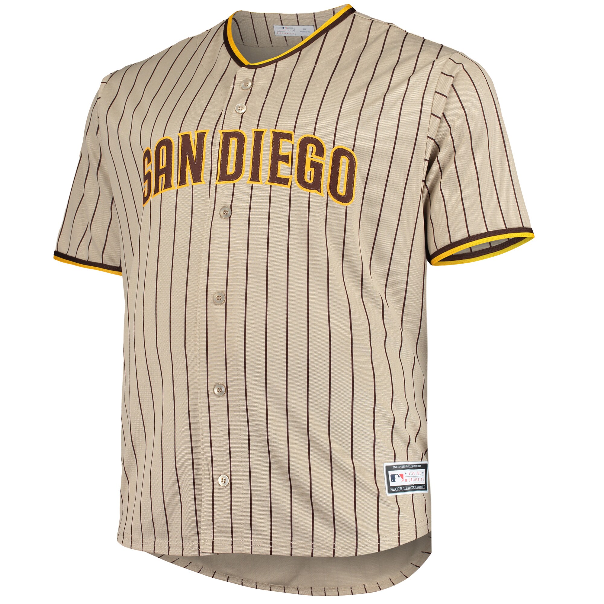Fernando Tatis Jr. San Diego Padres Big & Tall Replica Player Jersey - Sand cheap jerseys for sale - CheapJerseys.Shop
