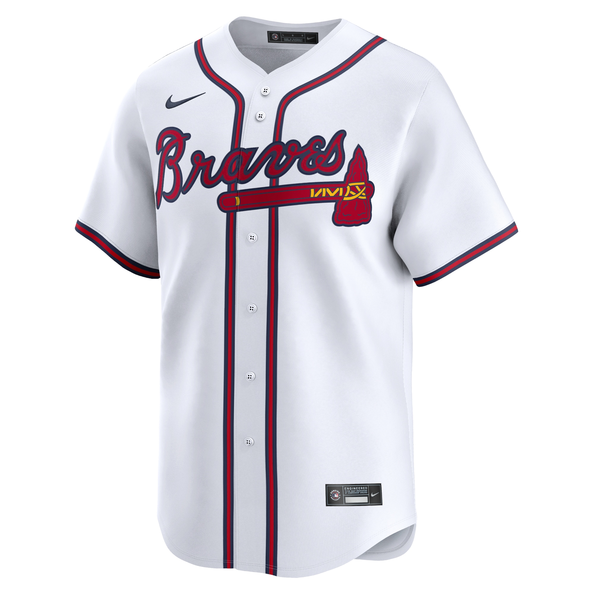 Spencer Strider Atlanta Braves Home Limited Player Jersey - White cheap jerseys for sale - CheapJerseys.Shop
