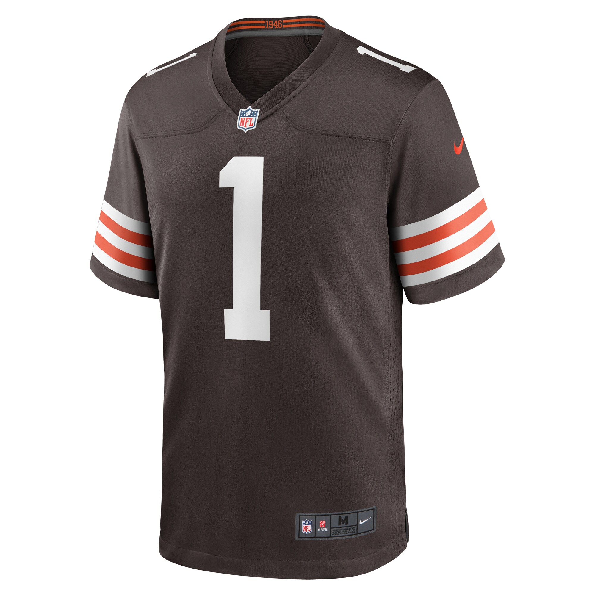 Juan Thornhill Cleveland Browns Game Player Jersey - Brown cheap jerseys for sale - CheapJerseys.Shop