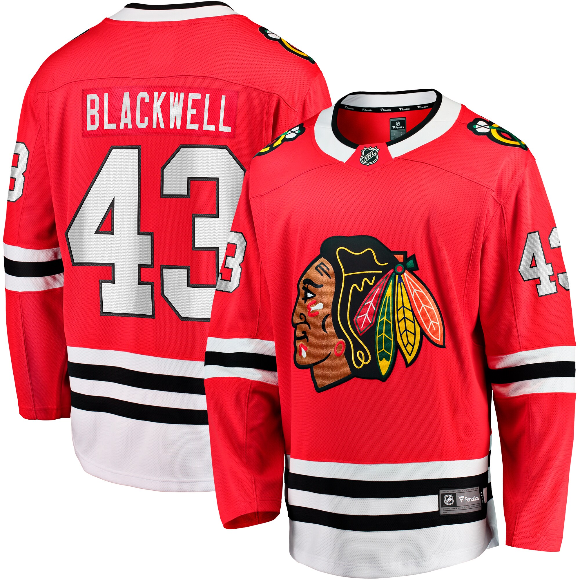 Colin Blackwell Chicago Blackhawks Fanatics Home Breakaway Jersey - Red cheap jerseys for sale - CheapJerseys.Shop