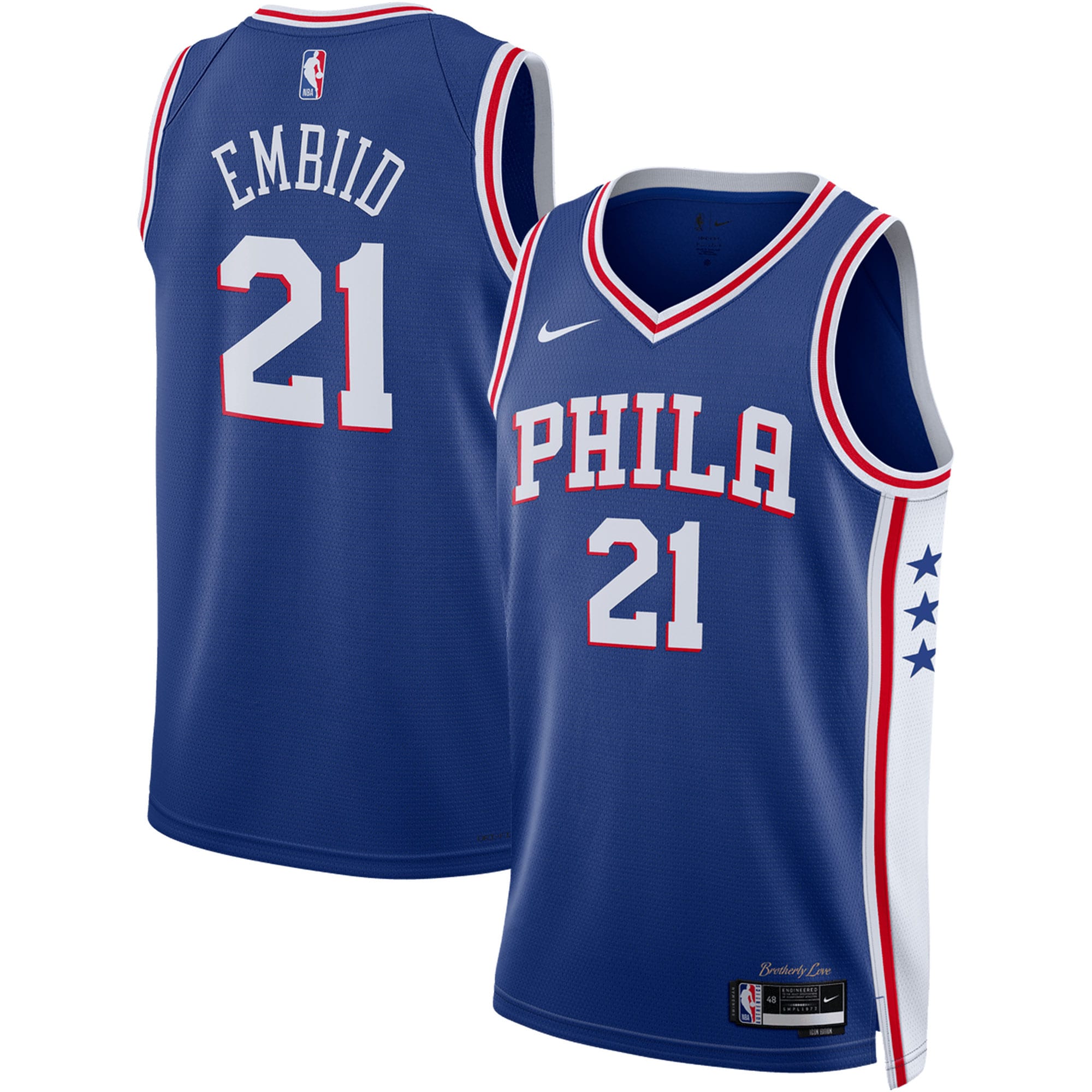 Joel Embiid Philadelphia 76ers Unisex Swingman Jersey - Icon Edition - Royal cheap jerseys for sale - CheapJerseys.Shop