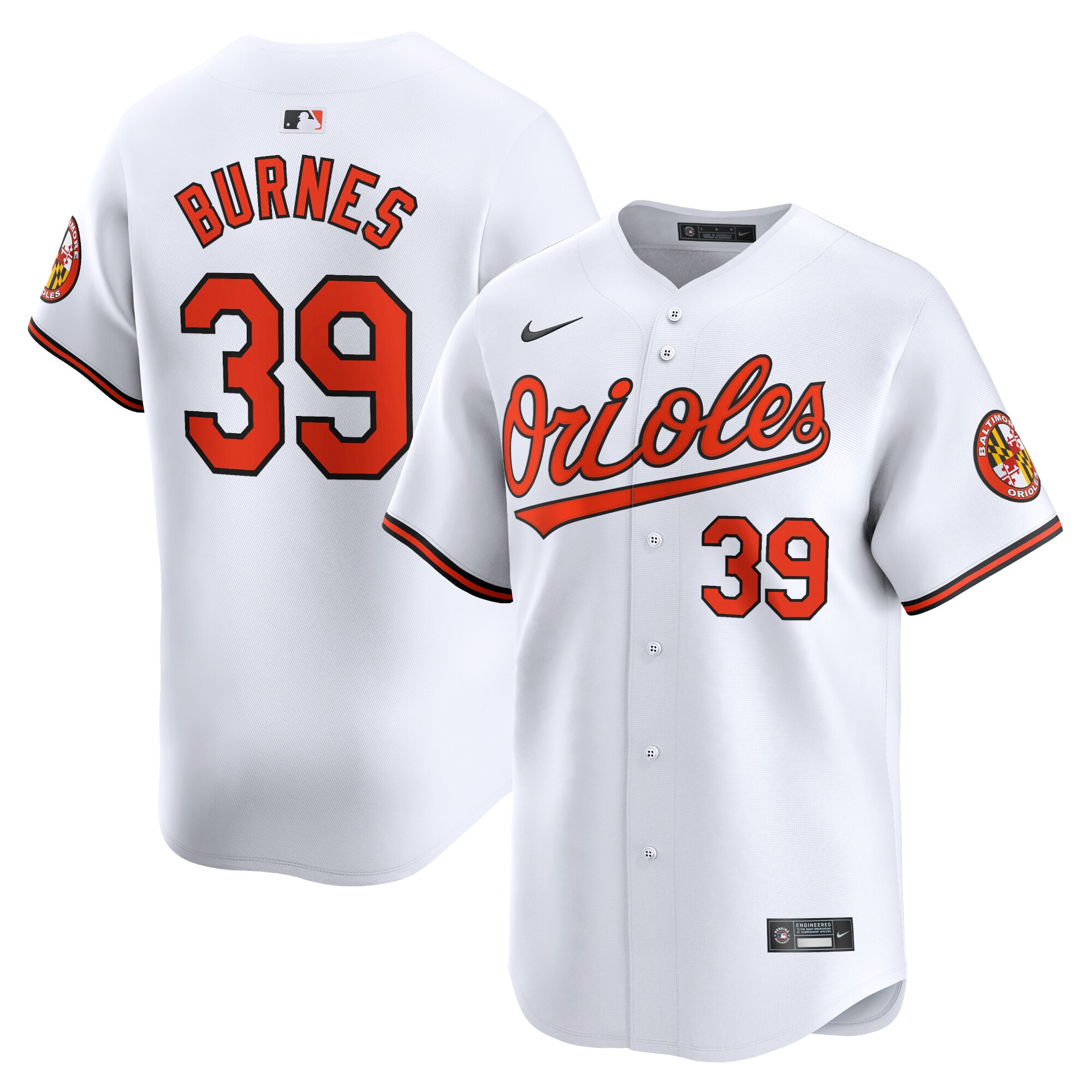 Corbin Burnes Baltimore Orioles Home Limited Player Jersey - White cheap jerseys for sale - CheapJerseys.Shop