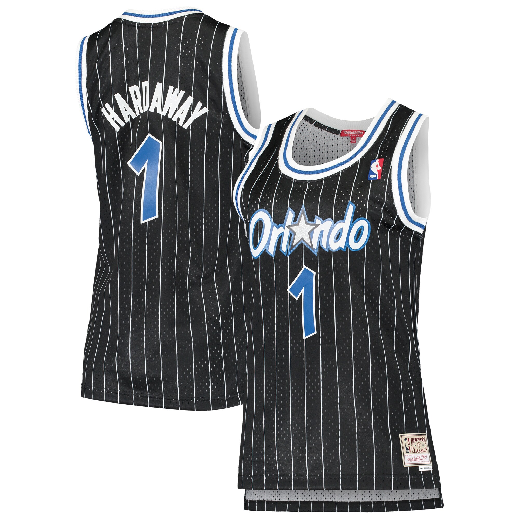 Penny Hardaway Orlando Magic Mitchell & Ness Women's 1994\/95 Hardwood Classics Swingman Jersey - Black cheap jerseys for sale - CheapJerseys.Shop