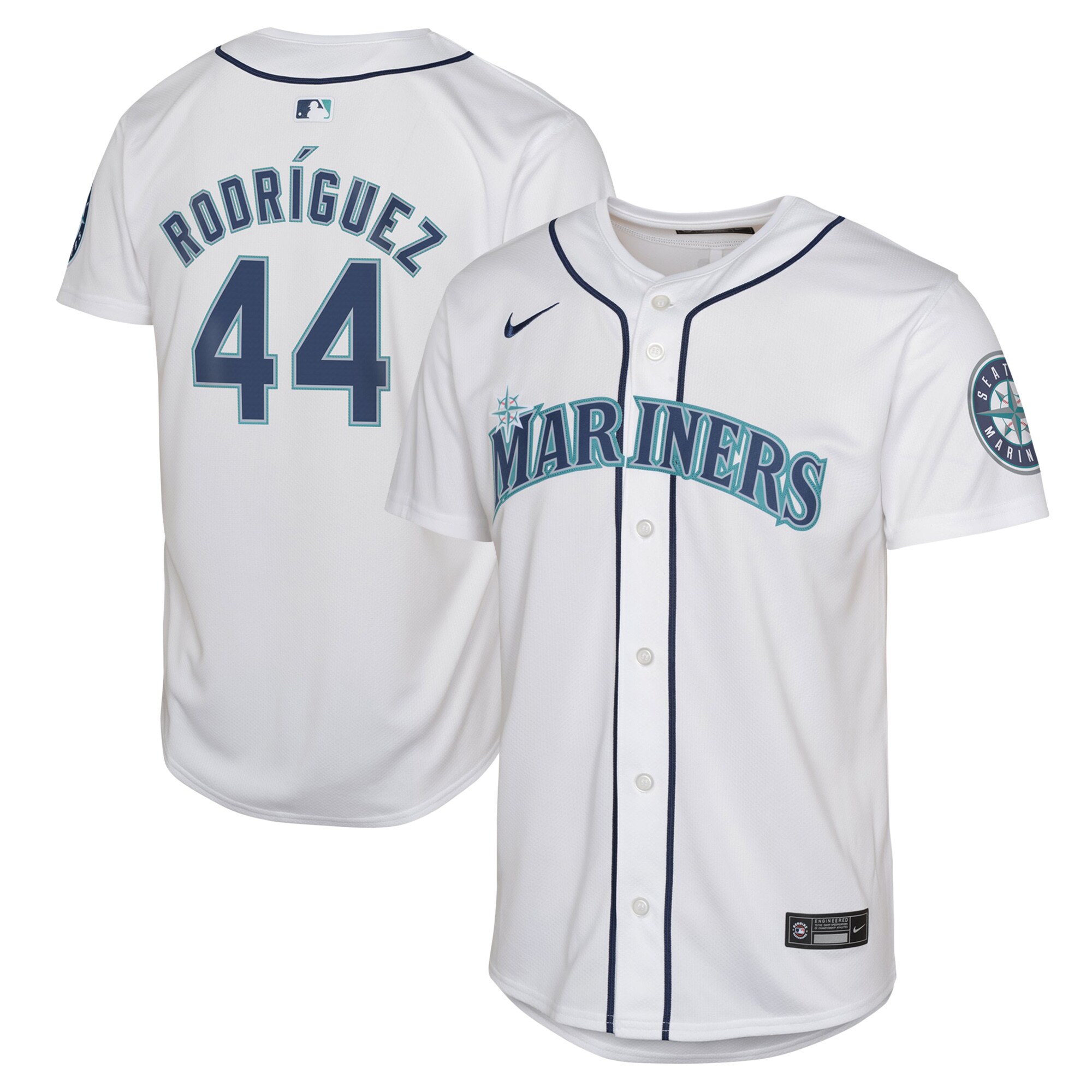 Julio Rodr\u00c3\u00adguez Seattle Mariners Youth Home Limited Player Jersey - White cheap jerseys for sale - CheapJerseys.Shop