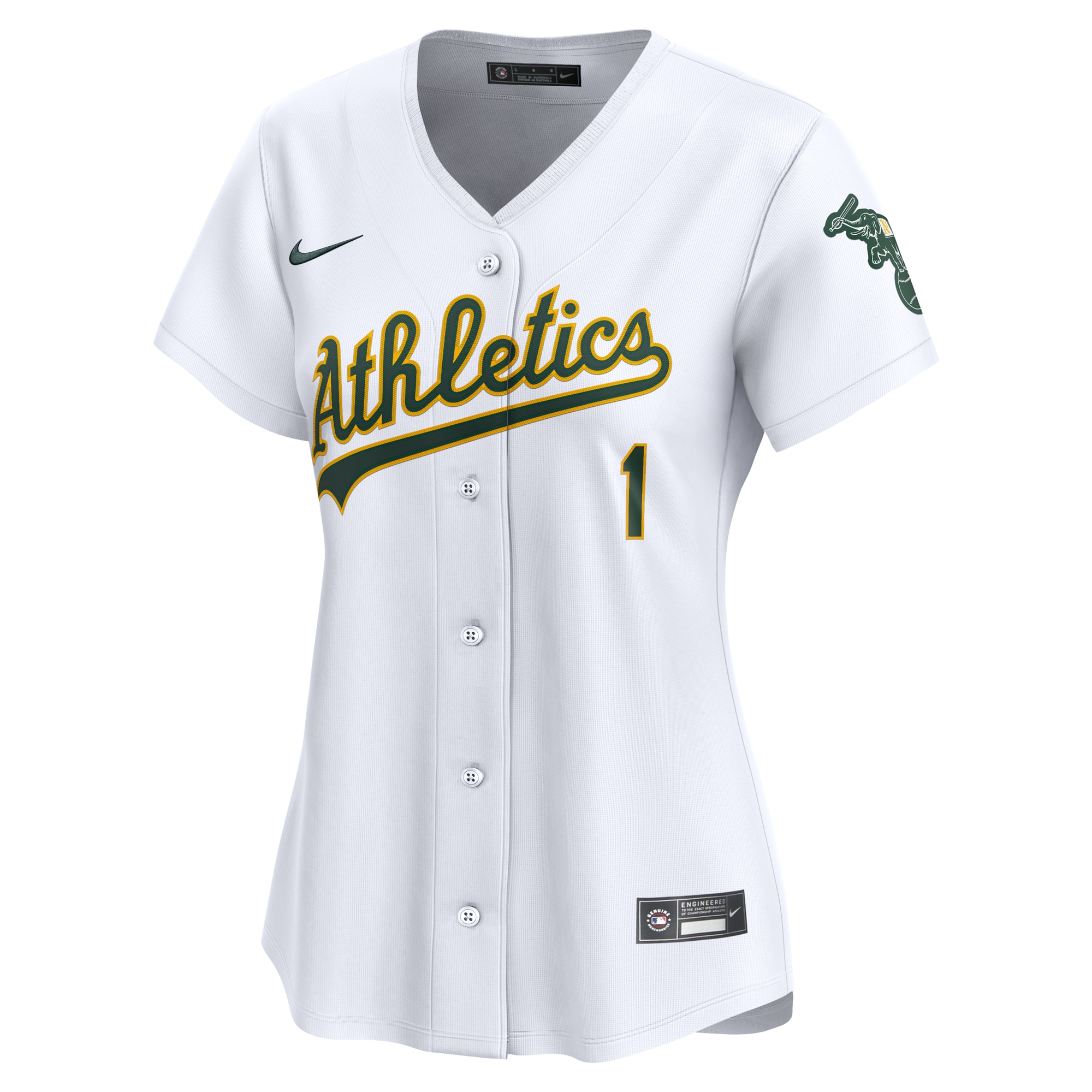 Oakland Athletics Women's #1 Mom Home Limited Jersey - White cheap jerseys for sale - CheapJerseys.Shop