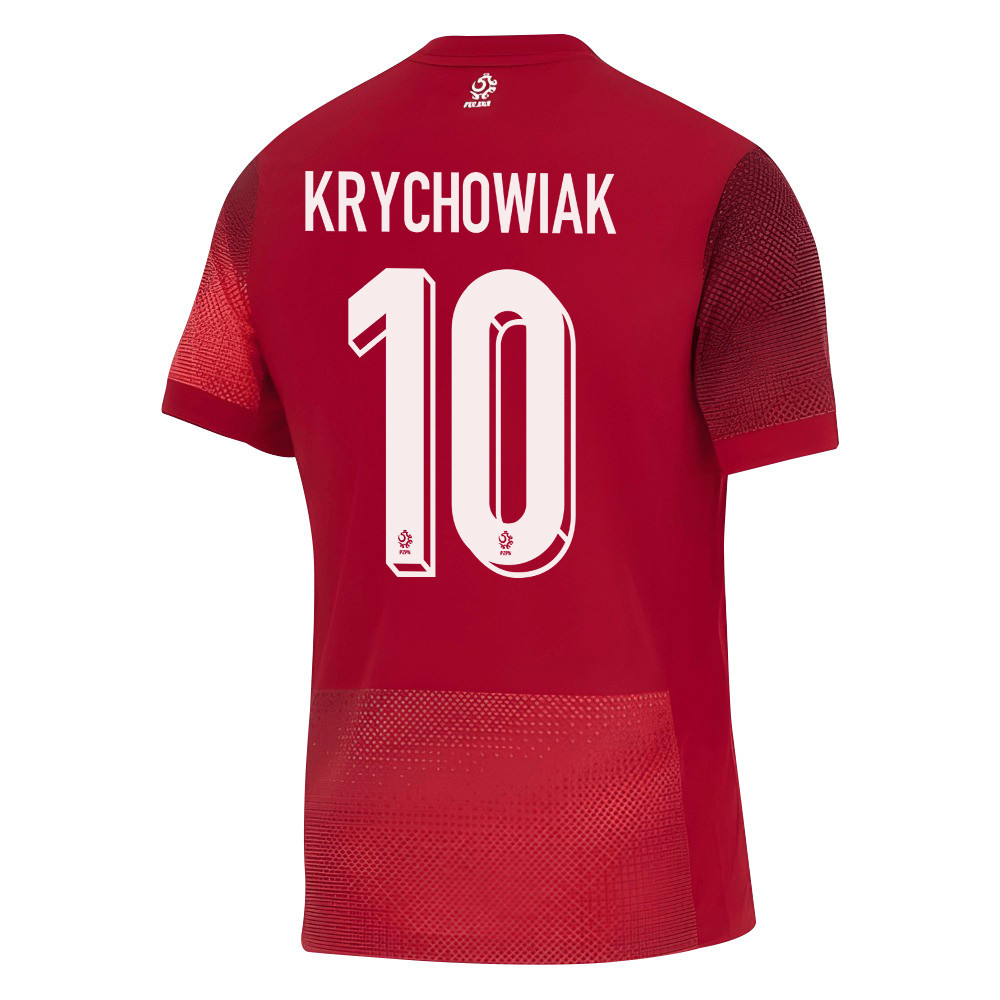 Grzegorz Krychowiak 10 Poland National Team 2024/25 Away Men Jersey - Red cheap jerseys for sale - CheapJerseys.Shop