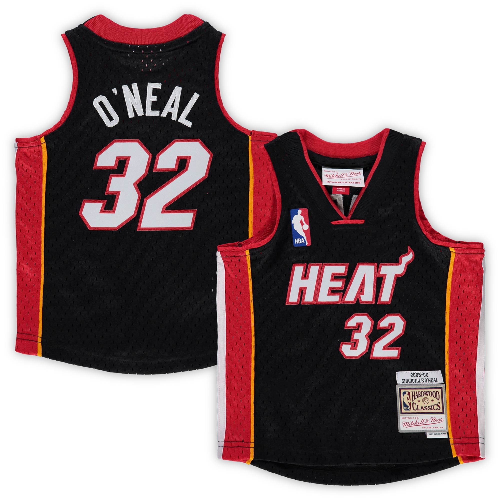Shaquille O'Neal Miami Heat Mitchell & Ness Infant 2005\/06 Hardwood Classics Retired Player Jersey - Black cheap jerseys for sale - CheapJerseys.Shop