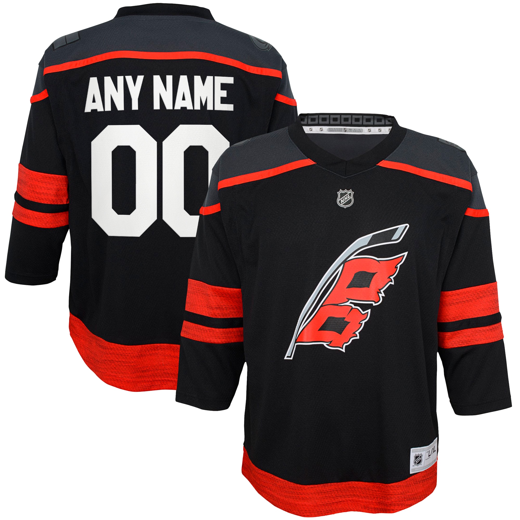 Carolina Hurricanes Infant Home Replica Custom Jersey - Black cheap jerseys for sale - CheapJerseys.Shop