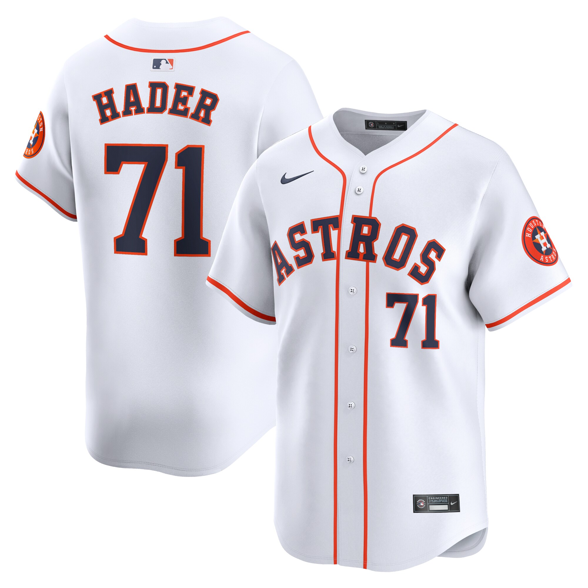 Josh Hader Houston Astros Home Limited Player Jersey - White cheap jerseys for sale - CheapJerseys.Shop