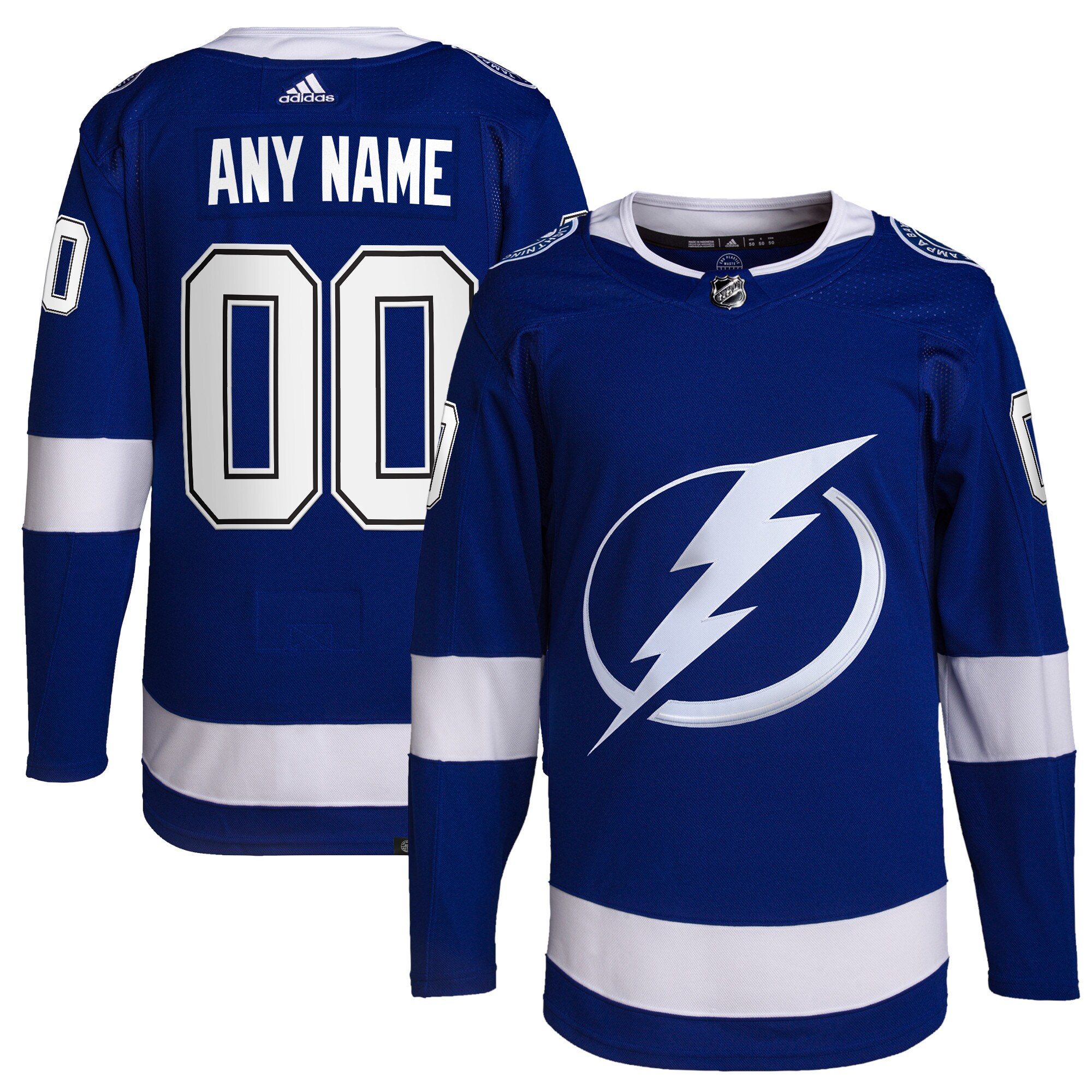 Tampa Bay Lightning Home Primegreen Authentic Custom Jersey - Royal cheap jerseys for sale - CheapJerseys.Shop