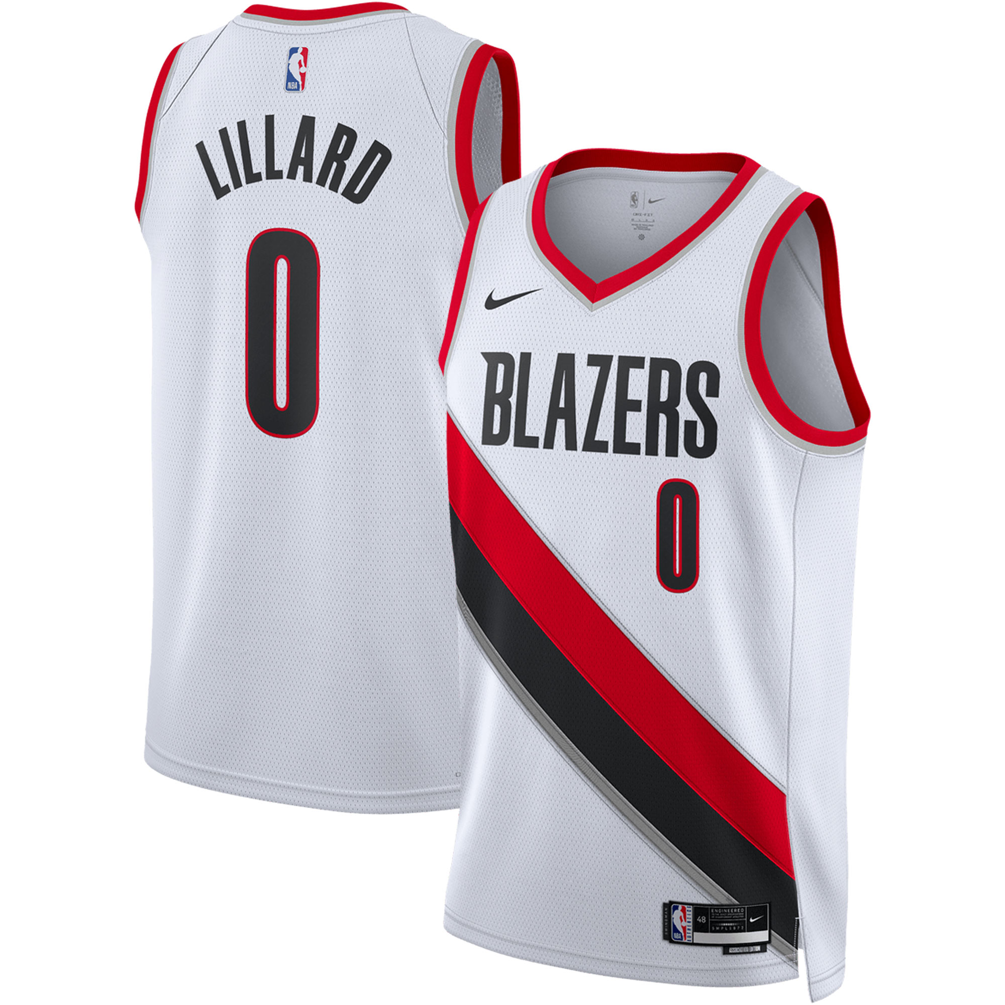 Damian Lillard Portland Trail Blazers Unisex Swingman Jersey - Association Edition - White cheap jerseys for sale - CheapJerseys.Shop