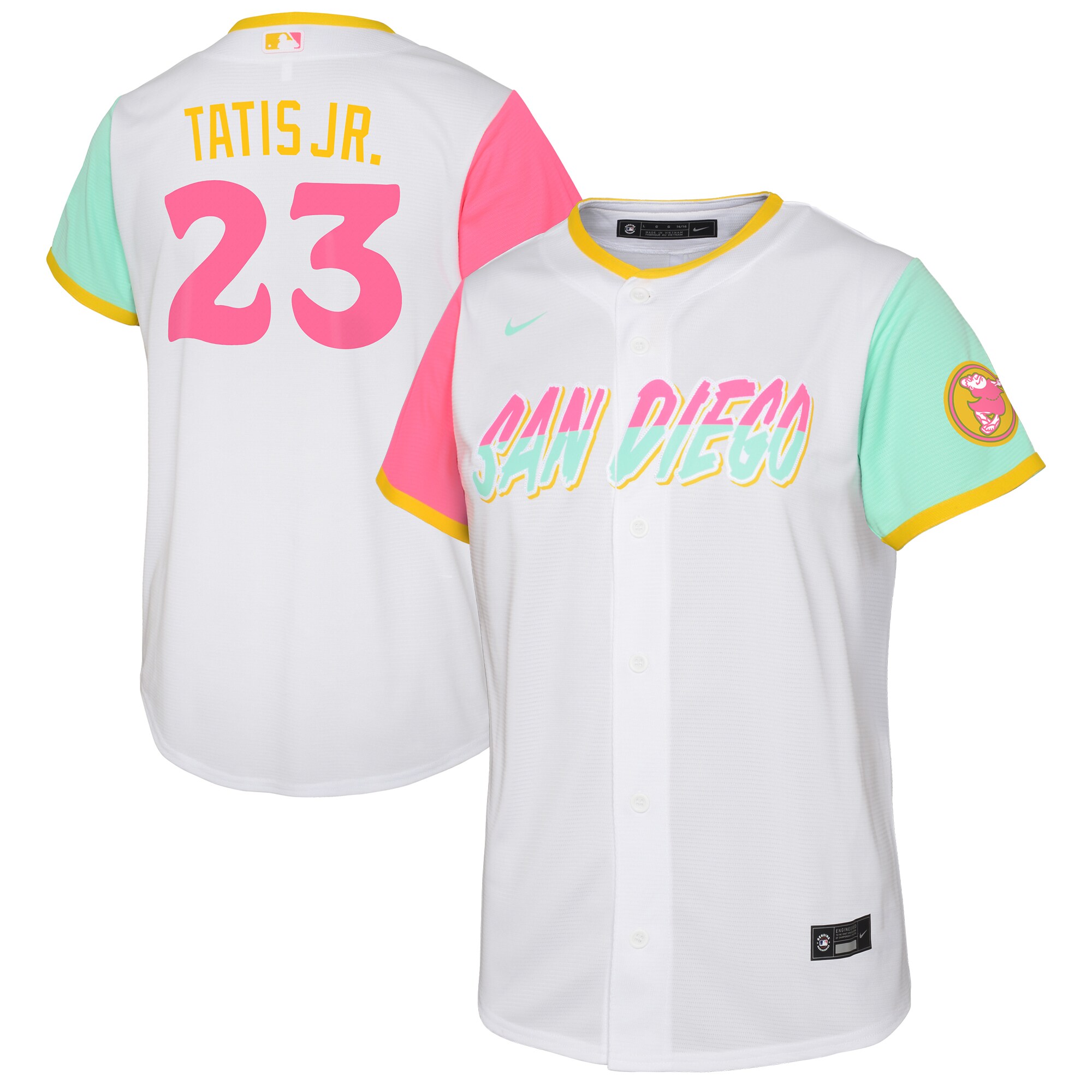 Fernando Tatis Jr. San Diego Padres Toddler City Connect Replica Player Jersey - White cheap jerseys for sale - CheapJerseys.Shop