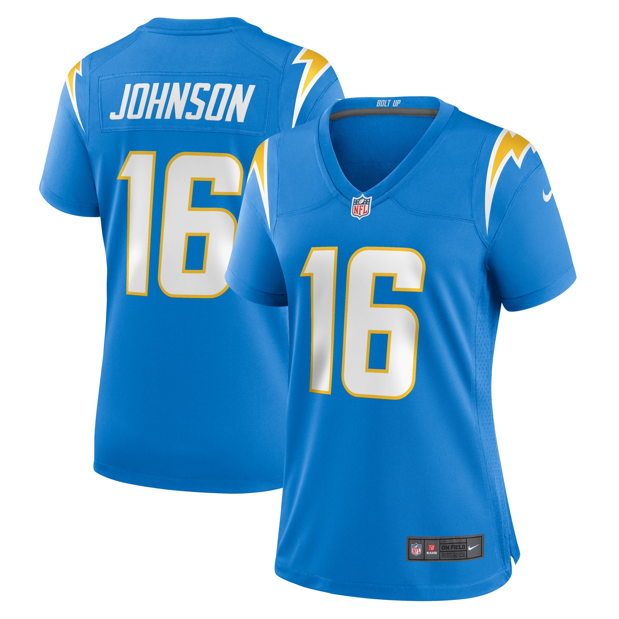 Tyler Johnson Los Angeles Chargers Women's Team Game Jersey - Powder Blue cheap jerseys for sale - CheapJerseys.Shop