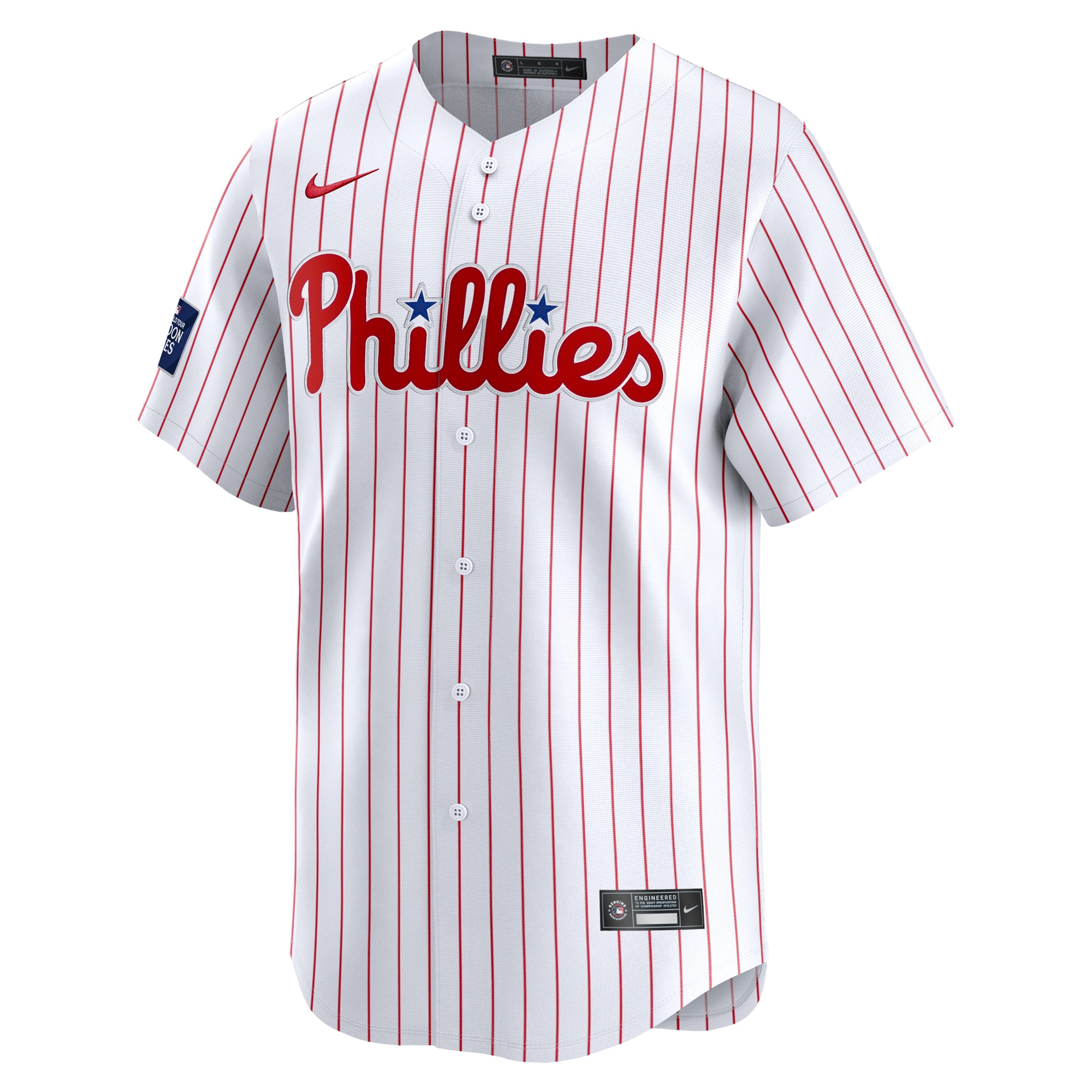 Kyle Schwarber Philadelphia Phillies 2024 World Tour London Series Home Limited Player Jersey - White cheap jerseys for sale - CheapJerseys.Shop