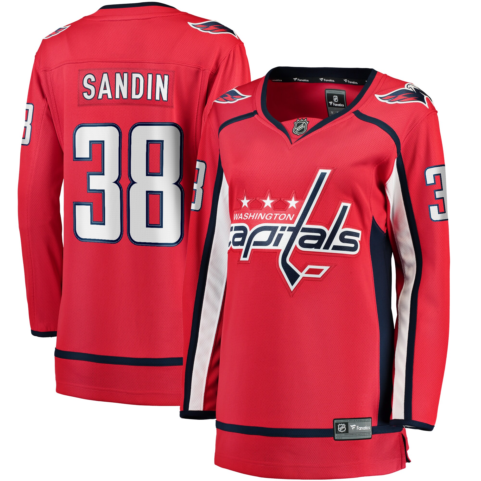 Rasmus Sandin Washington Capitals Women's Fanatics Home Breakaway Jersey - Red cheap jerseys for sale - CheapJerseys.Shop