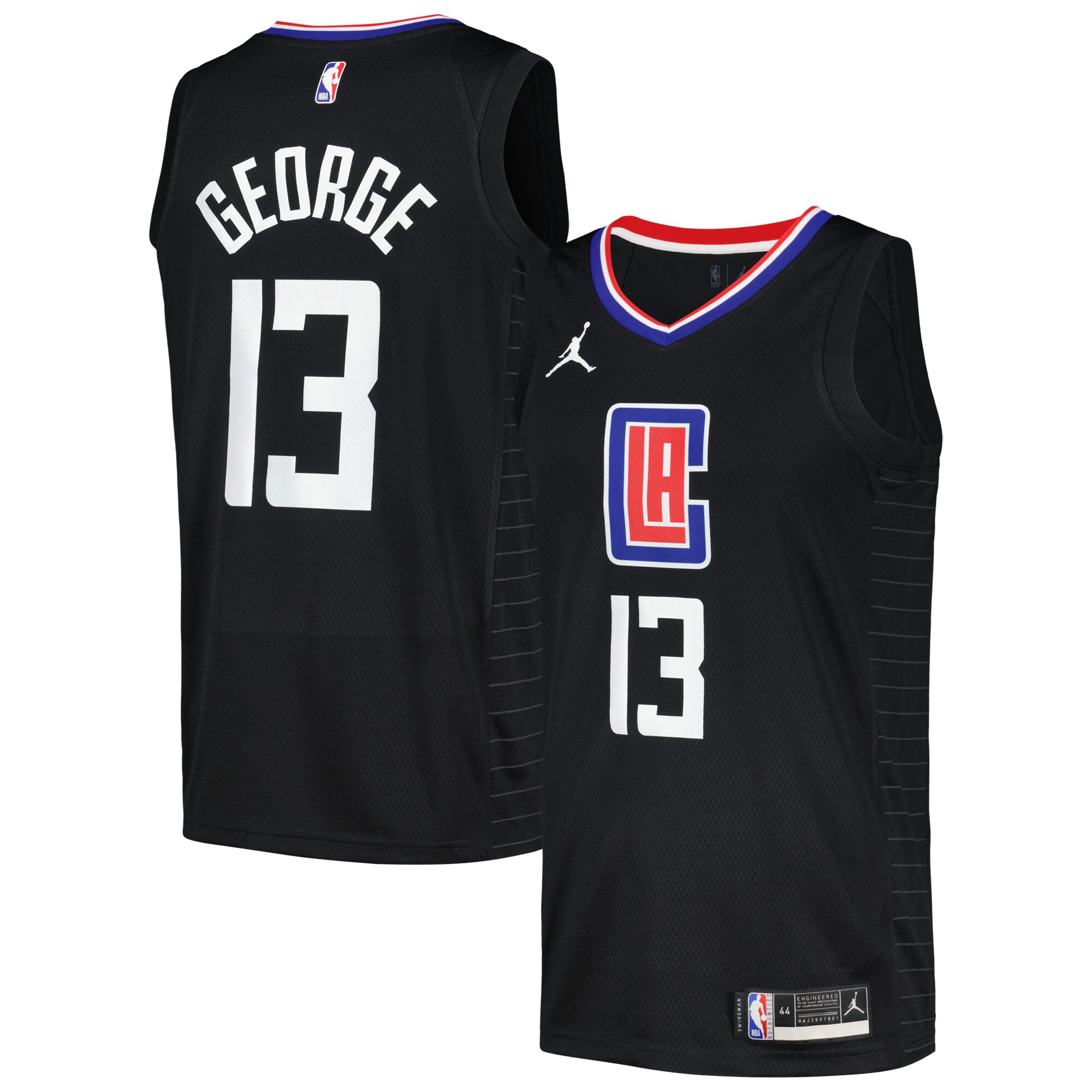 Paul George LA Clippers Jordan Brand Swingman Player Jersey - Statement Edition - Black cheap jerseys for sale - CheapJerseys.Shop