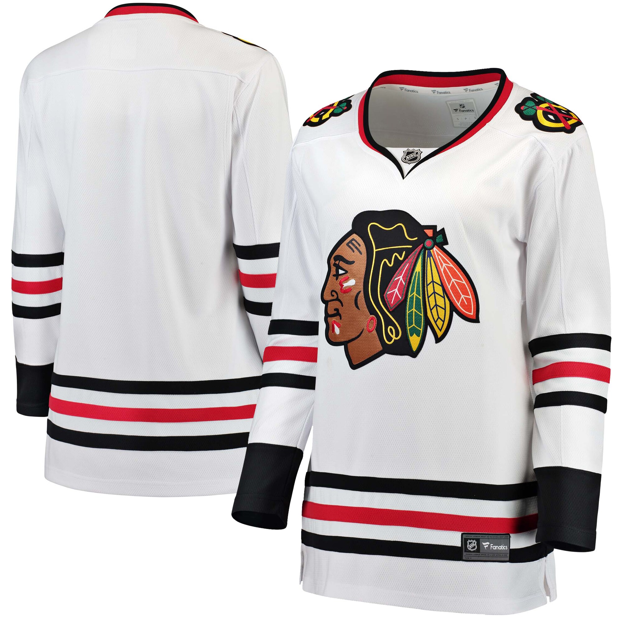 Chicago Blackhawks Fanatics Women's Away Breakaway Jersey - White cheap jerseys for sale - CheapJerseys.Shop