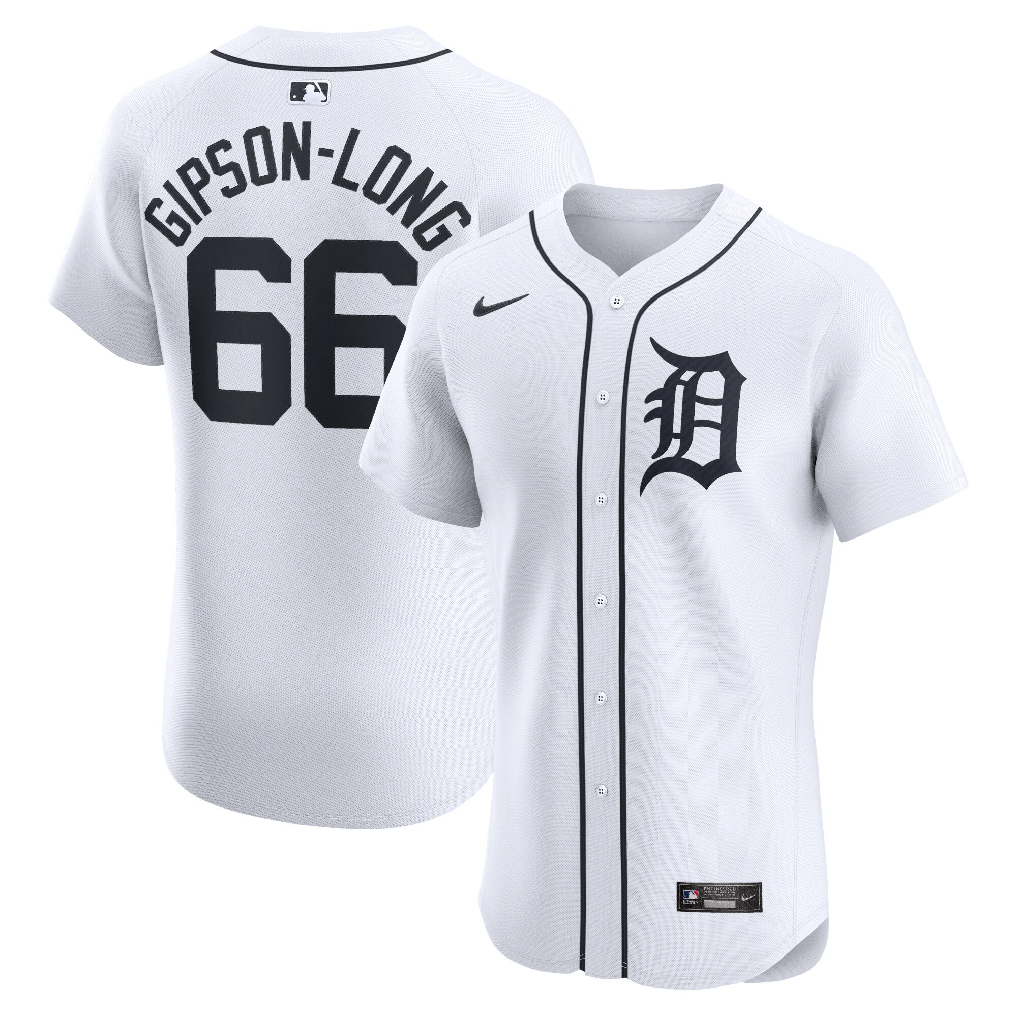 Sawyer Gipson-Long Detroit Tigers Home Elite Player Jersey - White cheap jerseys for sale - CheapJerseys.Shop