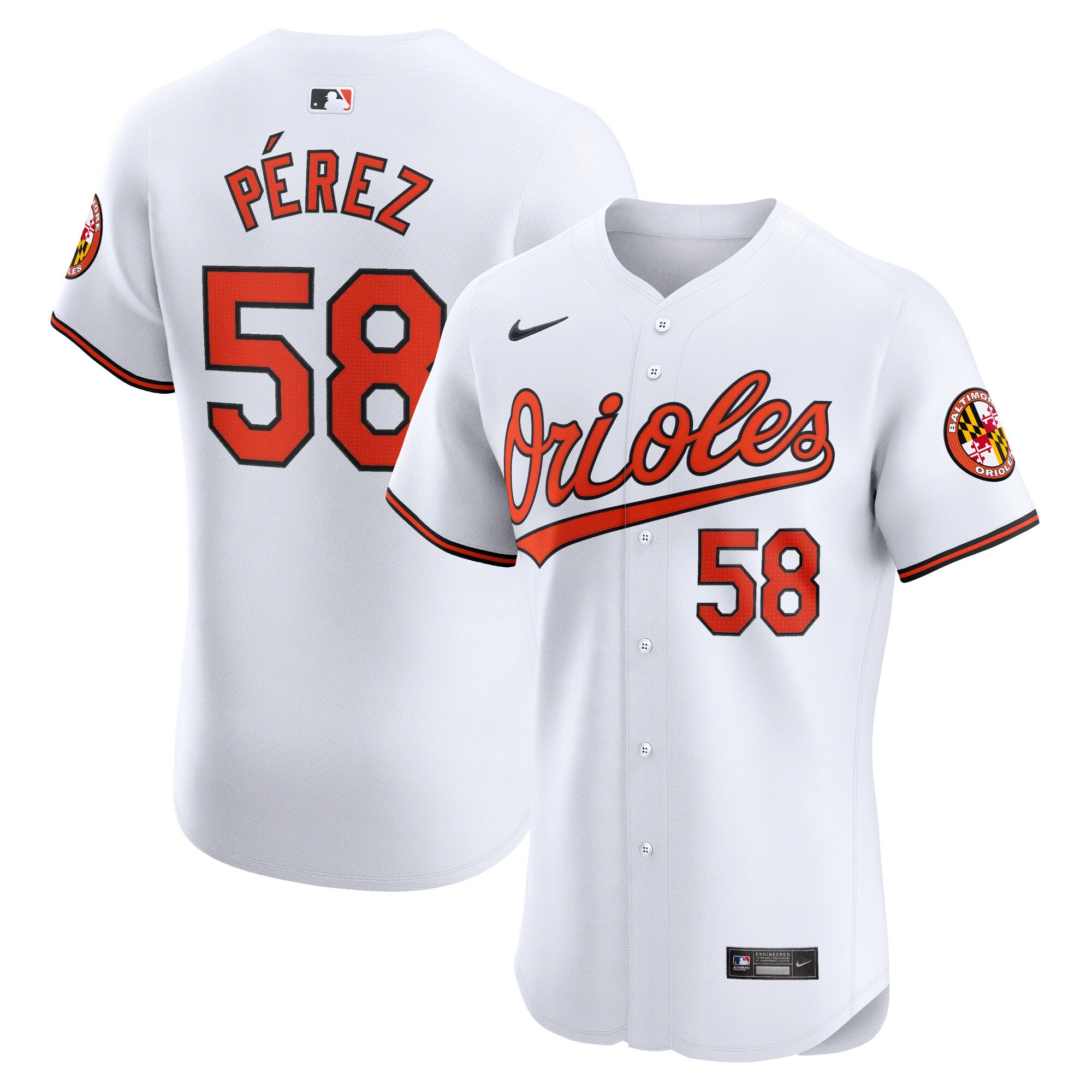 Cionel Perez Baltimore Orioles Home Elite Player Jersey - White cheap jerseys for sale - CheapJerseys.Shop