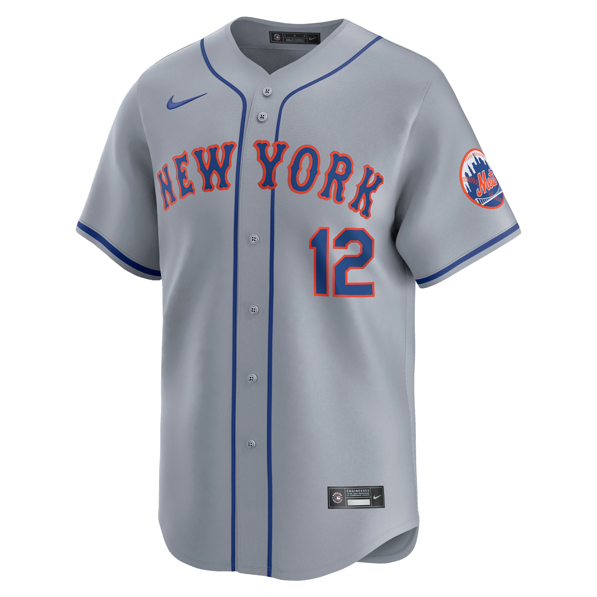 Francisco Lindor New York Mets Away Limited Player Jersey - Gray cheap jerseys for sale - CheapJerseys.Shop