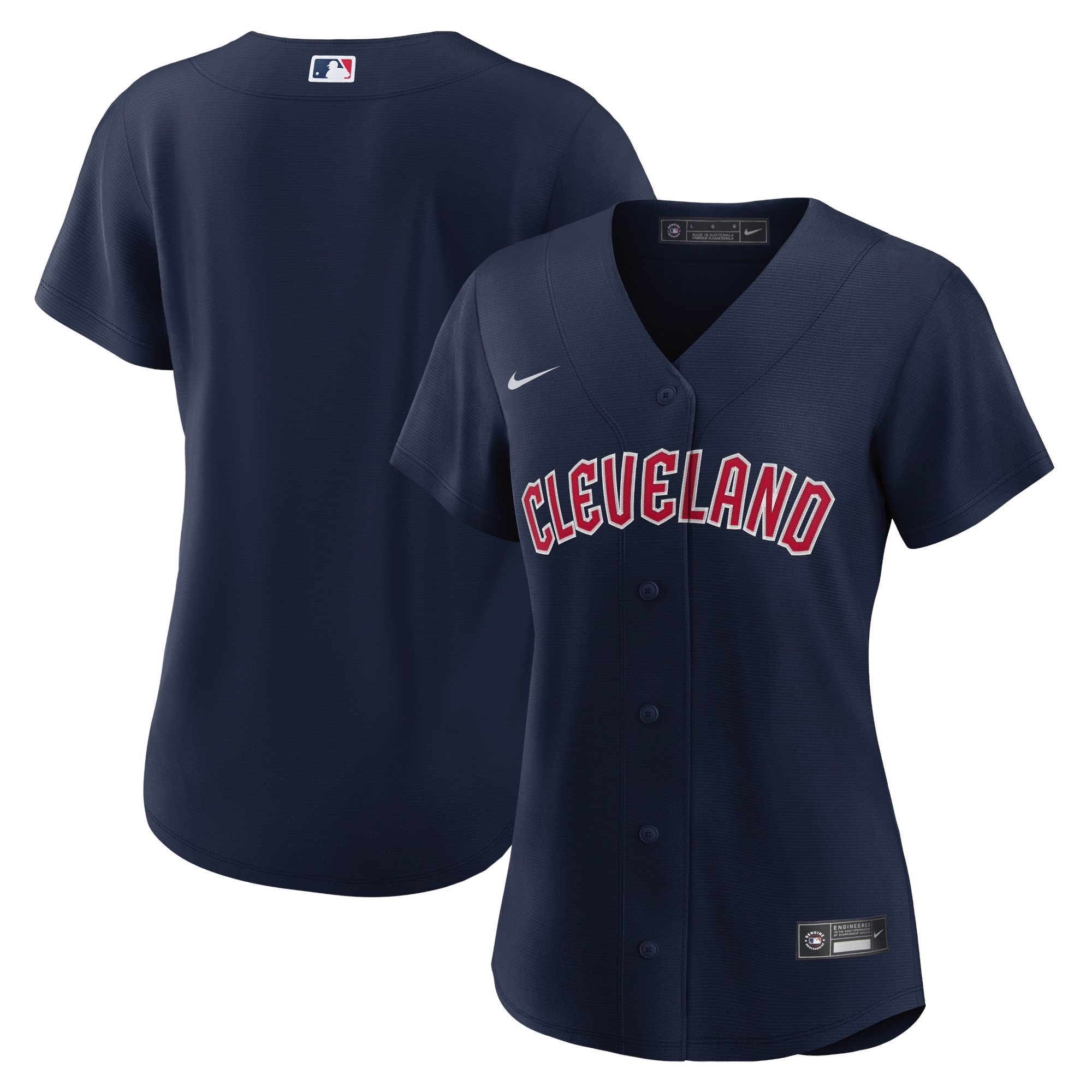 Cleveland Guardians Women's Alternate Official Replica Jersey - Navy cheap jerseys for sale - CheapJerseys.Shop