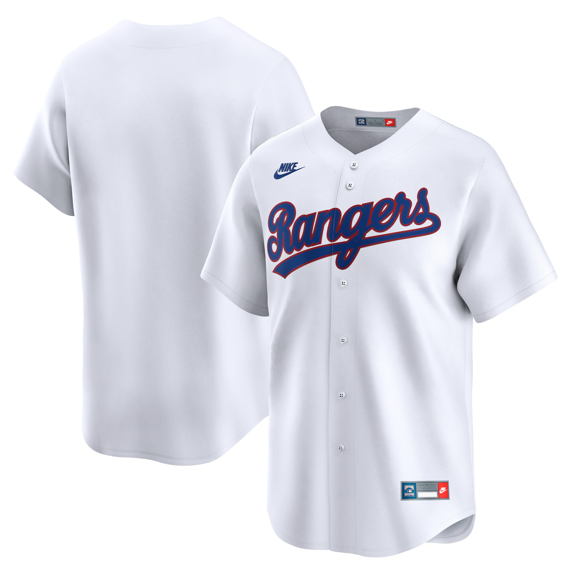 Texas Rangers Cooperstown Collection Limited Jersey - White cheap jerseys for sale - CheapJerseys.Shop