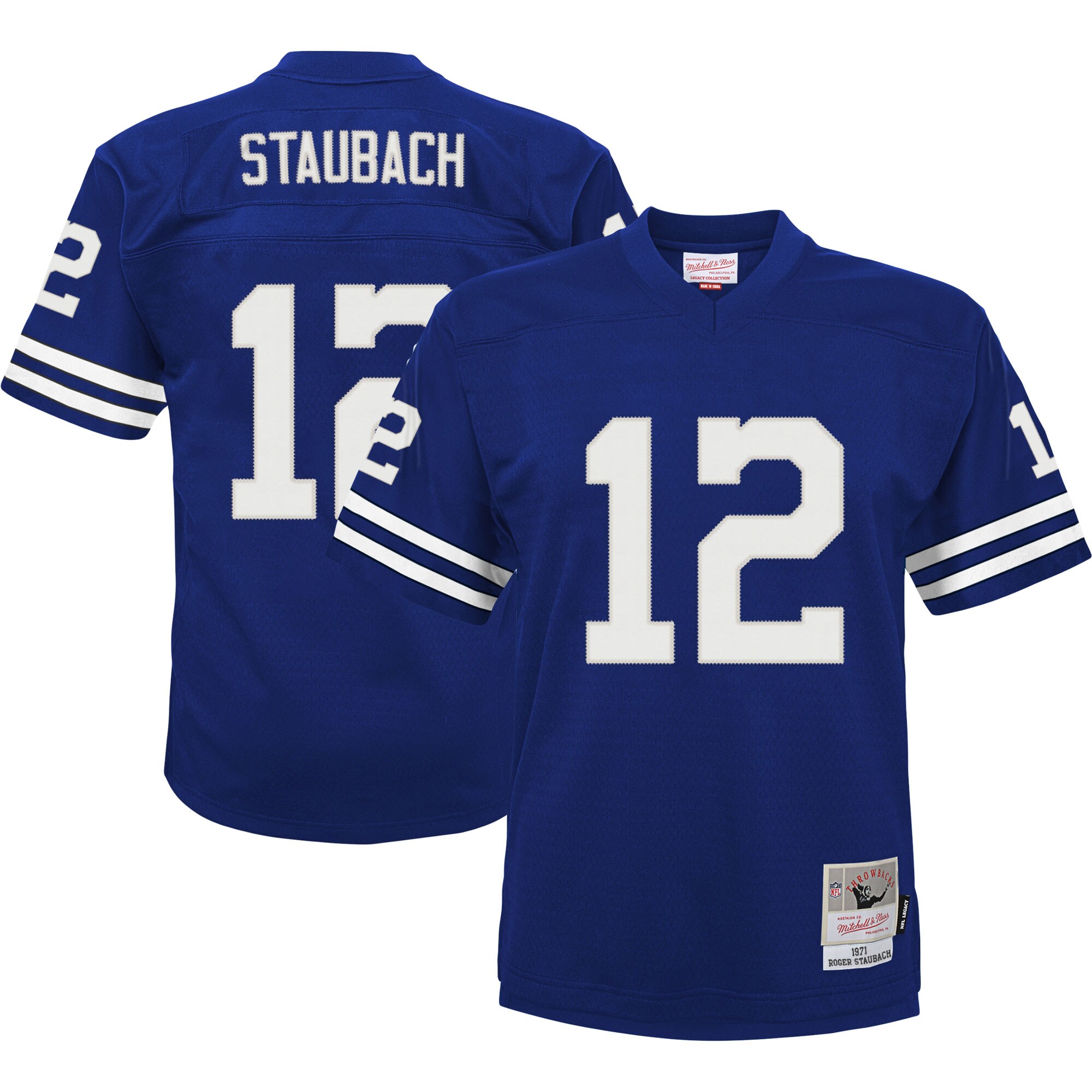 Roger Staubach Dallas Cowboys Mitchell & Ness Infant 1971 Retired Legacy Jersey - Navy cheap jerseys for sale - CheapJerseys.Shop