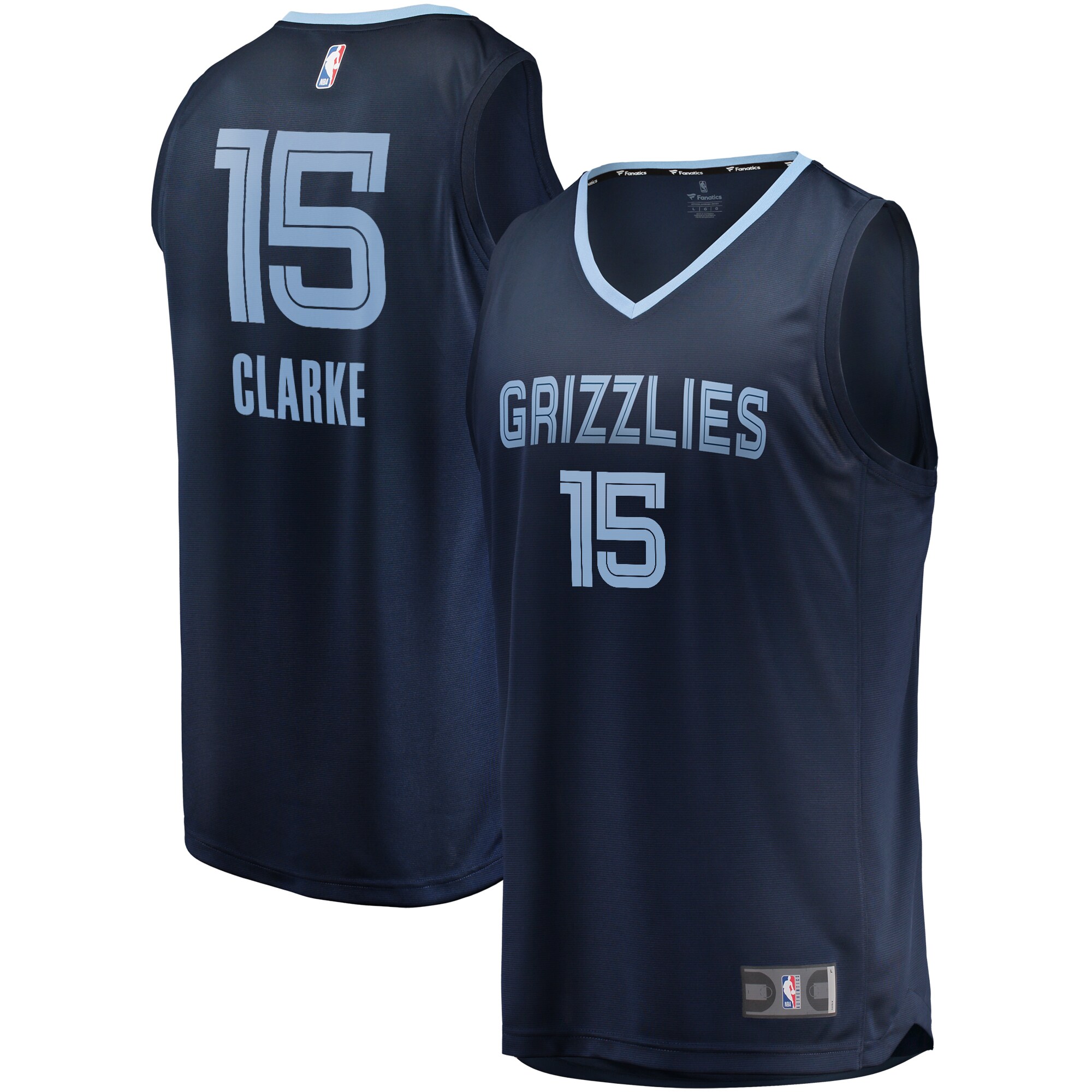 Brandon Clarke Memphis Grizzlies Fanatics Fast Break Replica Jersey Navy - Icon Edition cheap jerseys for sale - CheapJerseys.Shop