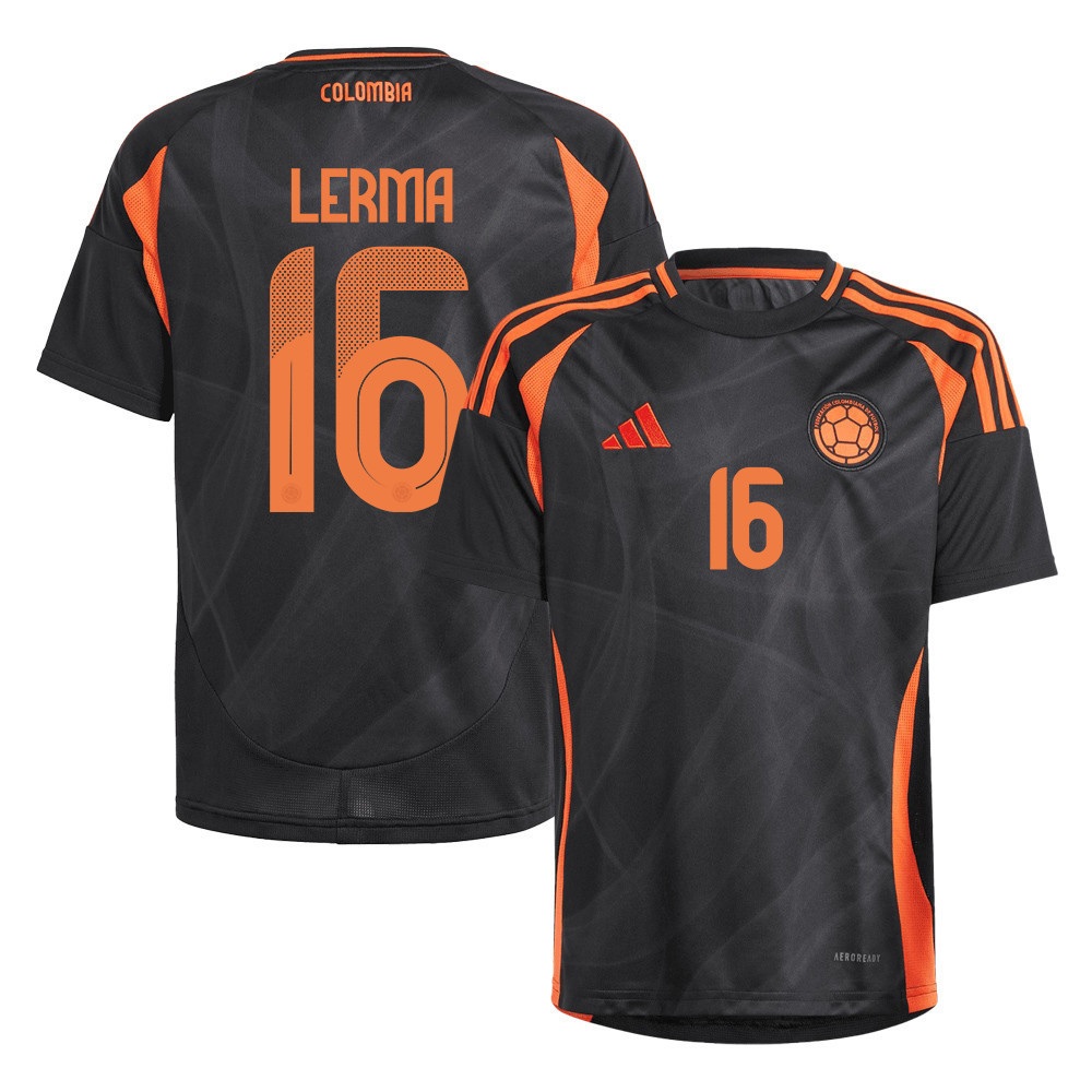 Jefferson Lerma 16 Colombia National Team 2024/25 Away YOUTH Jersey - Black cheap jerseys for sale - CheapJerseys.Shop