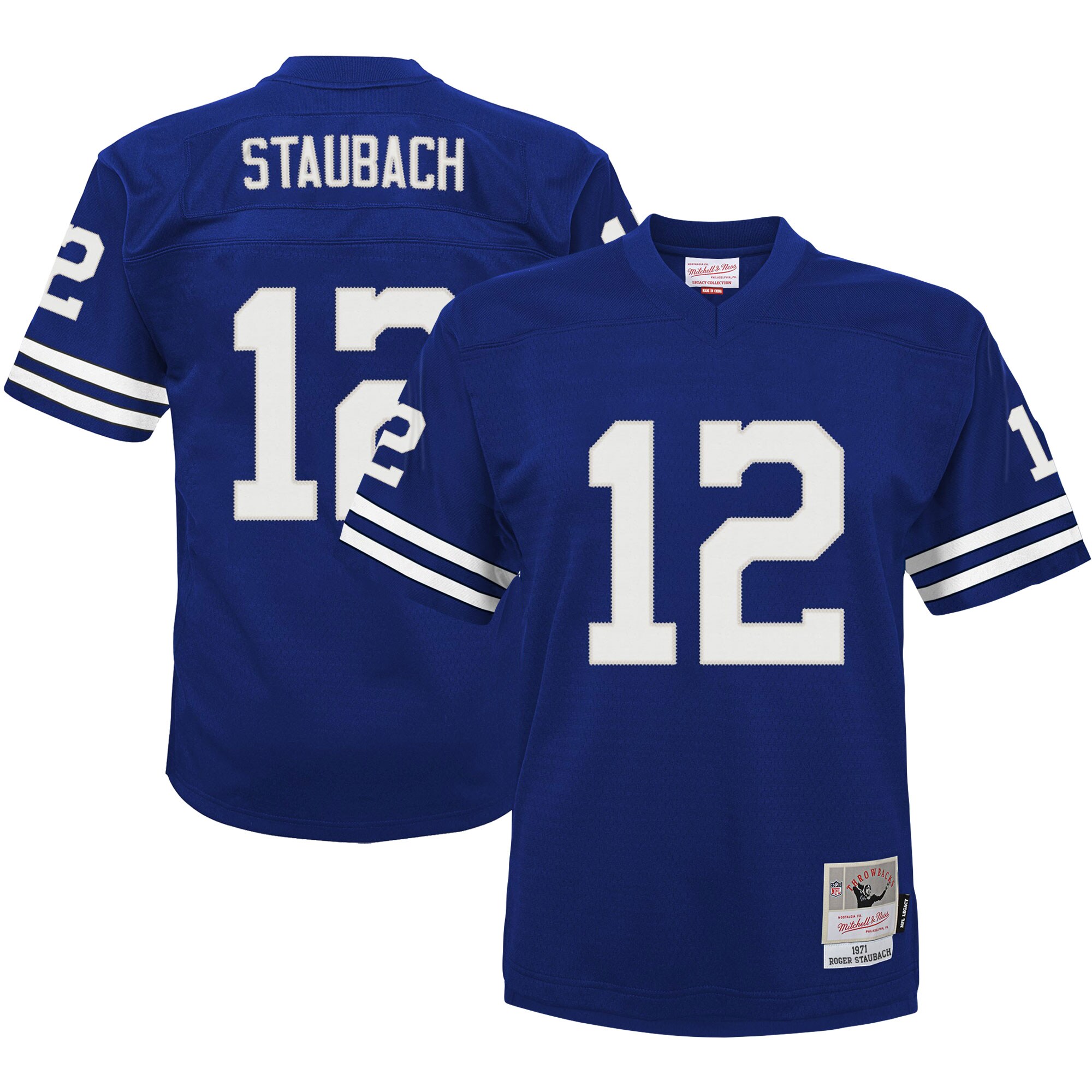 Roger Staubach Dallas Cowboys Mitchell & Ness Preschool 1971 Retired Player Legacy Jersey - Navy cheap jerseys for sale - CheapJerseys.Shop