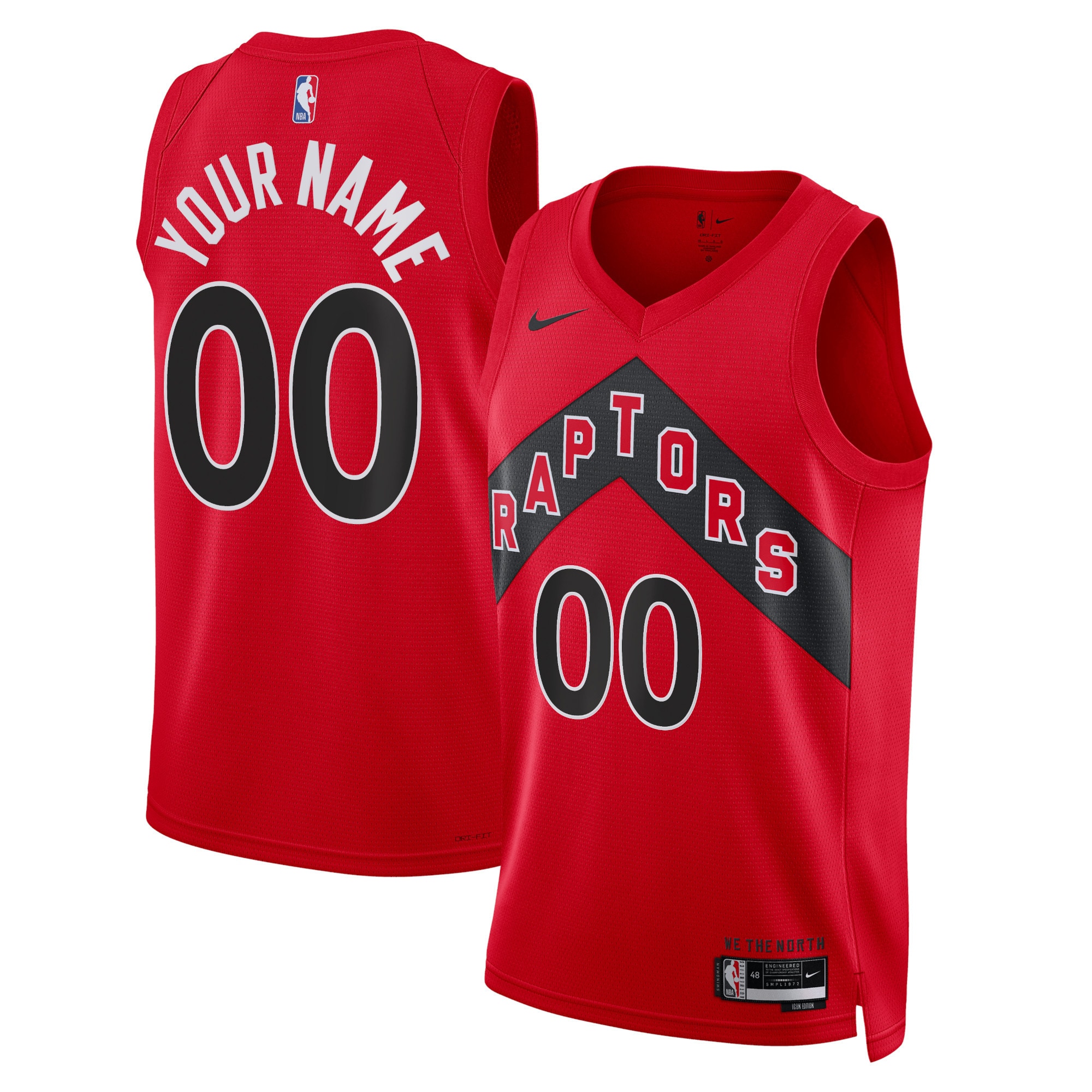 Toronto Raptors Unisex Swingman Custom Jersey Red - Icon Edition cheap jerseys for sale - CheapJerseys.Shop