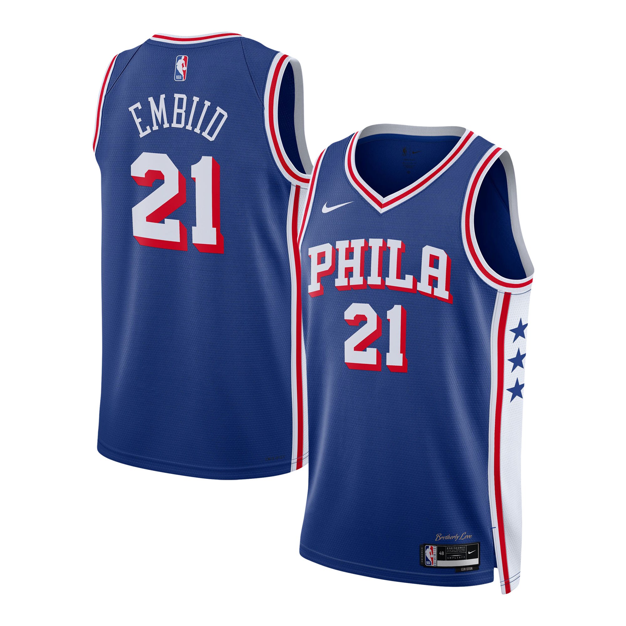 Joel Embiid Philadelphia 76ers Unisex Swingman Jersey - Icon Edition - Royal cheap jerseys for sale - CheapJerseys.Shop