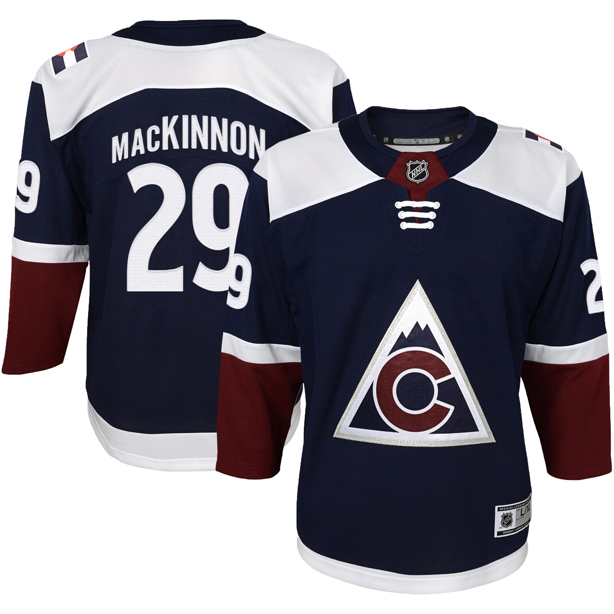 Nathan MacKinnon Colorado Avalanche Youth Alternate Premier Player Jersey - Navy cheap jerseys for sale - CheapJerseys.Shop