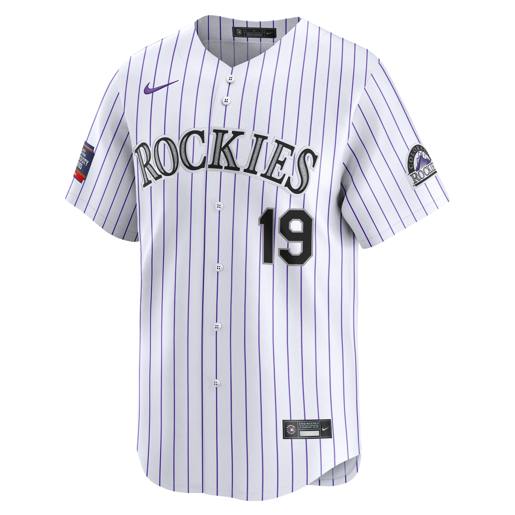 Charlie Blackmon Colorado Rockies 2024 World Tour Mexico City Series Home Limited Player Jersey - White cheap jerseys for sale - CheapJerseys.Shop