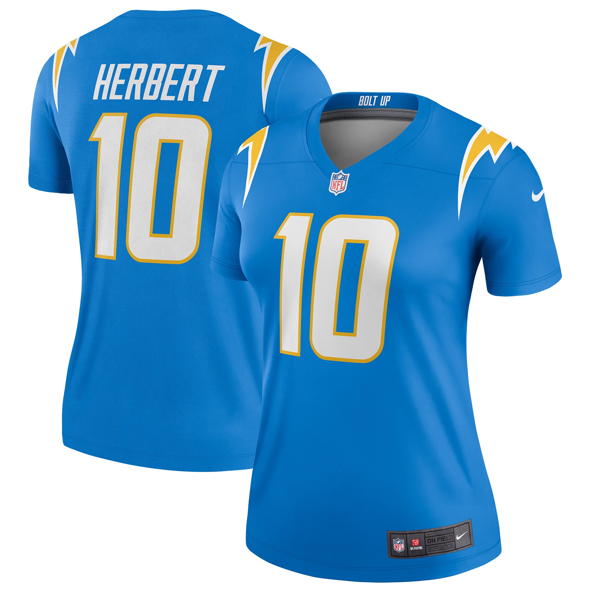 Justin Herbert Los Angeles Chargers Women's Legend Jersey - Powder Blue cheap jerseys for sale - CheapJerseys.Shop