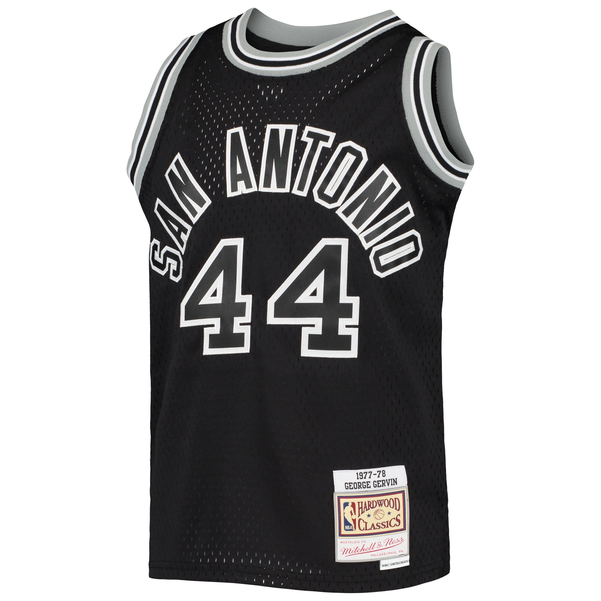 George Gervin San Antonio Spurs Mitchell & Ness Youth 1978\/79 Hardwood Classics Swingman Jersey - Black cheap jerseys for sale - CheapJerseys.Shop