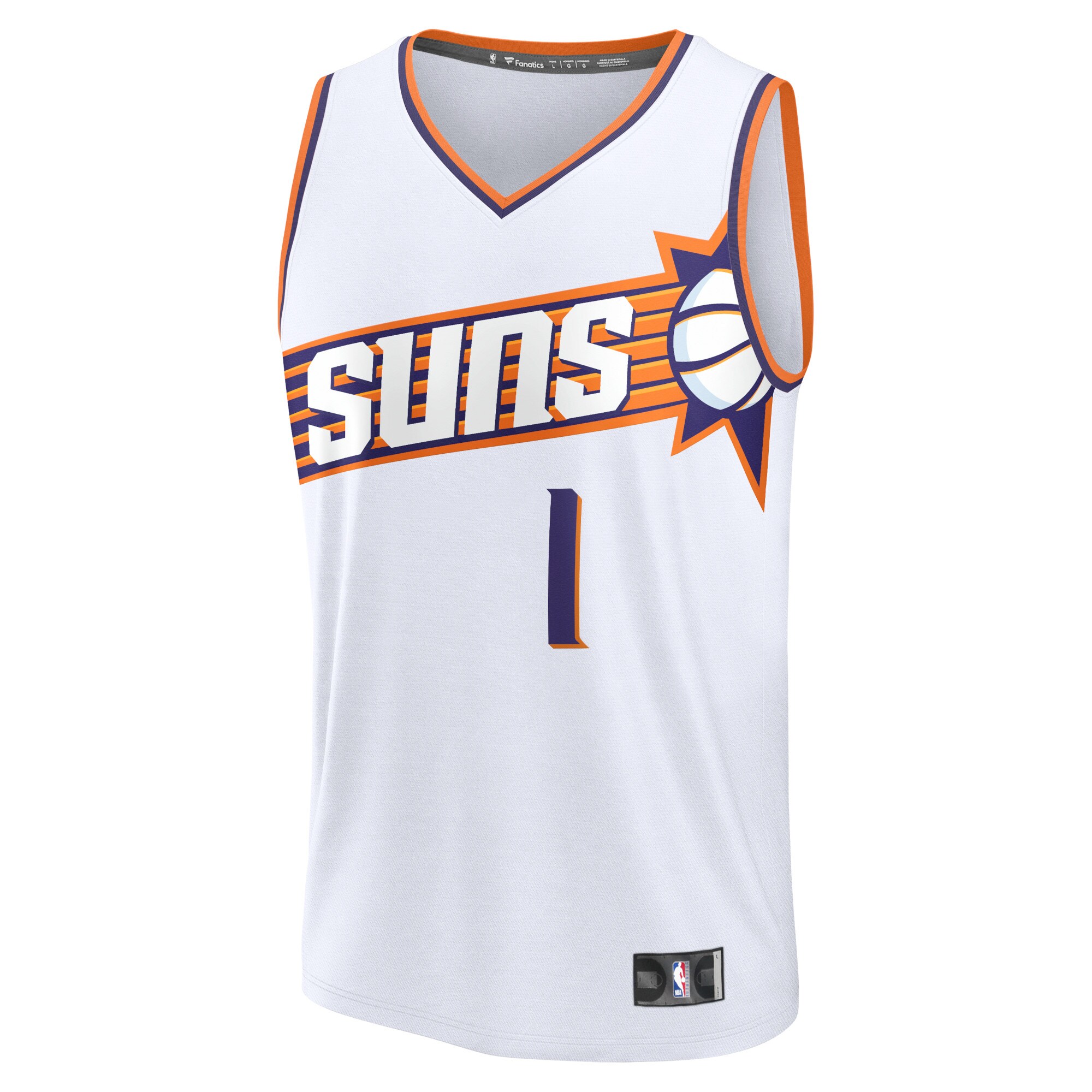 Devin Booker Phoenix Suns Fanatics Fast Break Replica Jersey - Association Edition - White cheap jerseys for sale - CheapJerseys.Shop