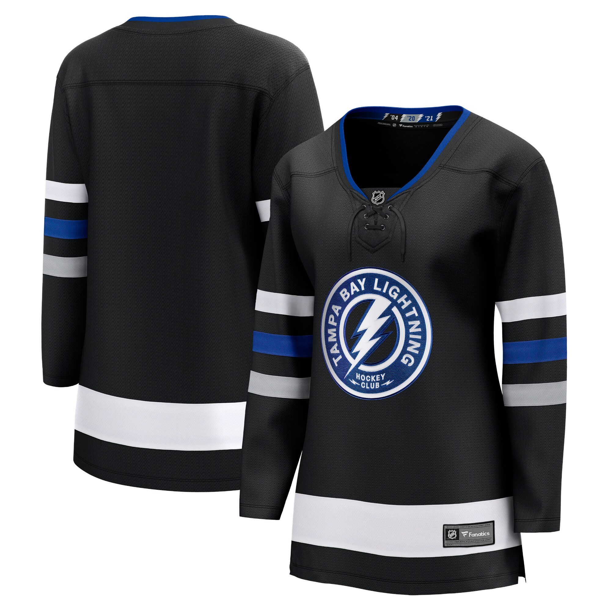 Tampa Bay Lightning Fanatics Women's Alternate Premier Breakaway Jersey - Black cheap jerseys for sale - CheapJerseys.Shop