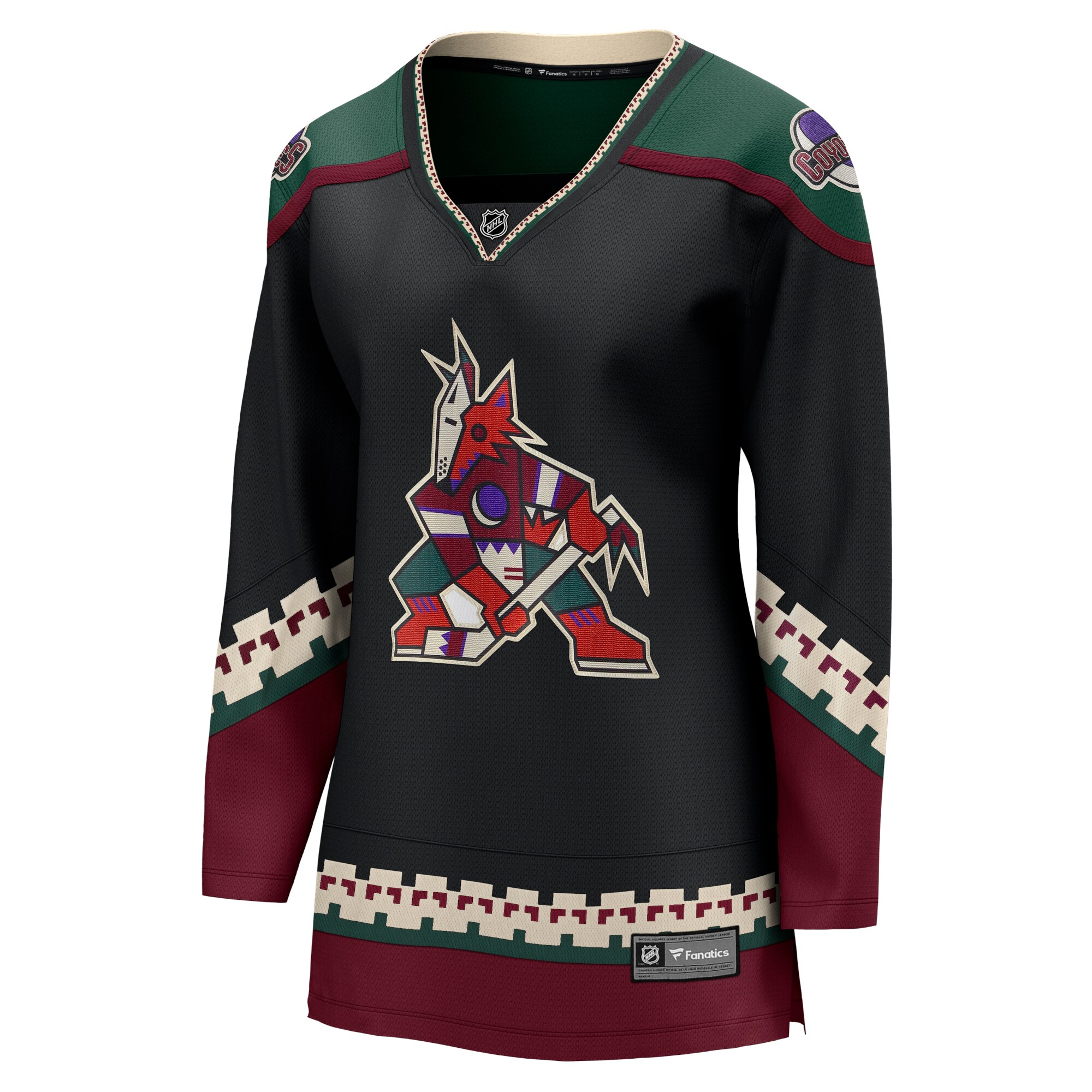 Arizona Coyotes Fanatics Women's Home Breakaway Jersey - Black cheap jerseys for sale - CheapJerseys.Shop