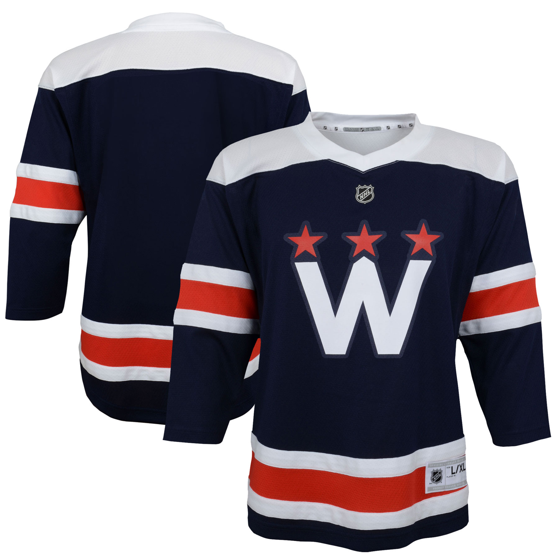 Washington Capitals Youth 2020\/21 Alternate Replica Jersey - Navy cheap jerseys for sale - CheapJerseys.Shop