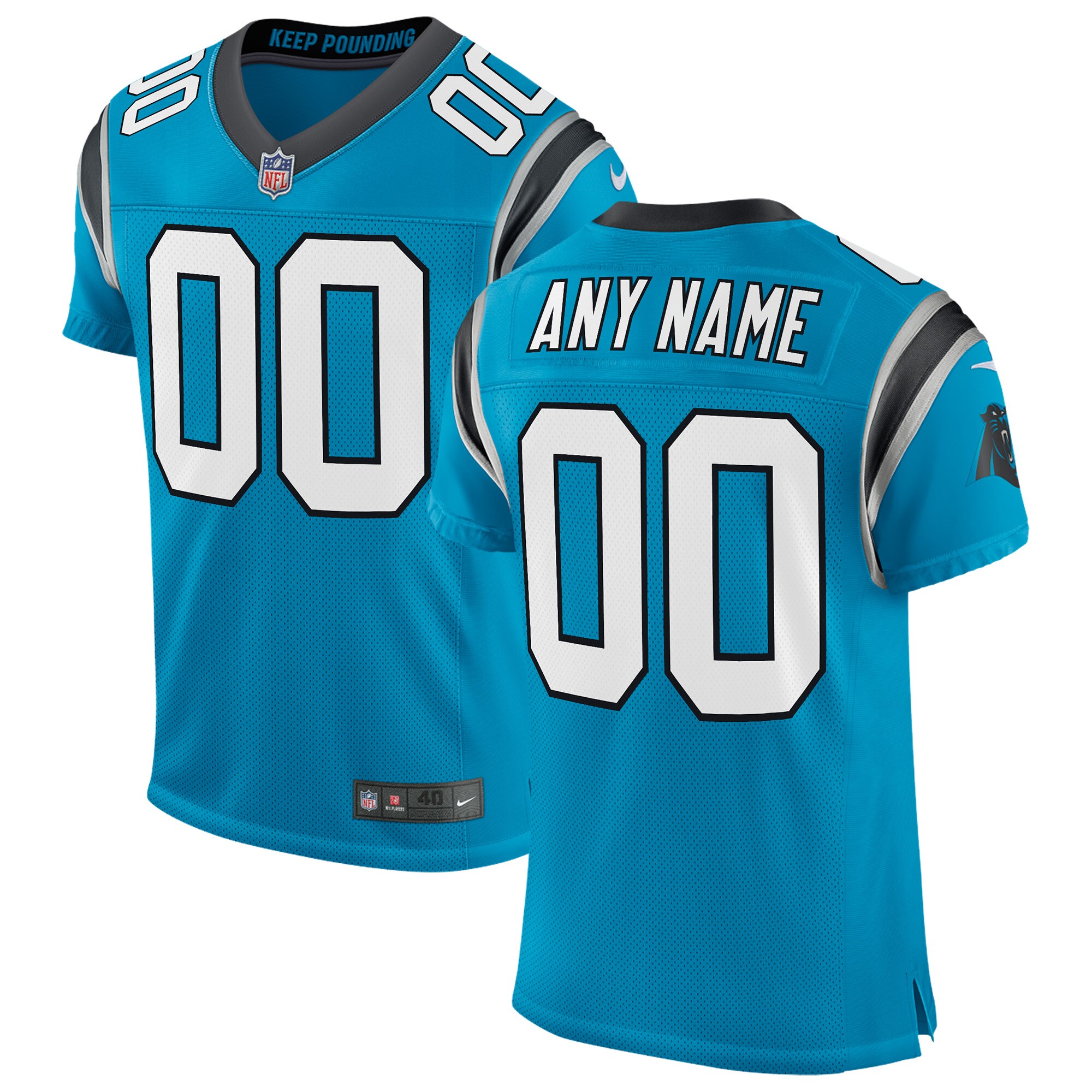 Carolina Panthers Classic Elite Custom Jersey - Blue cheap jerseys for sale - CheapJerseys.Shop