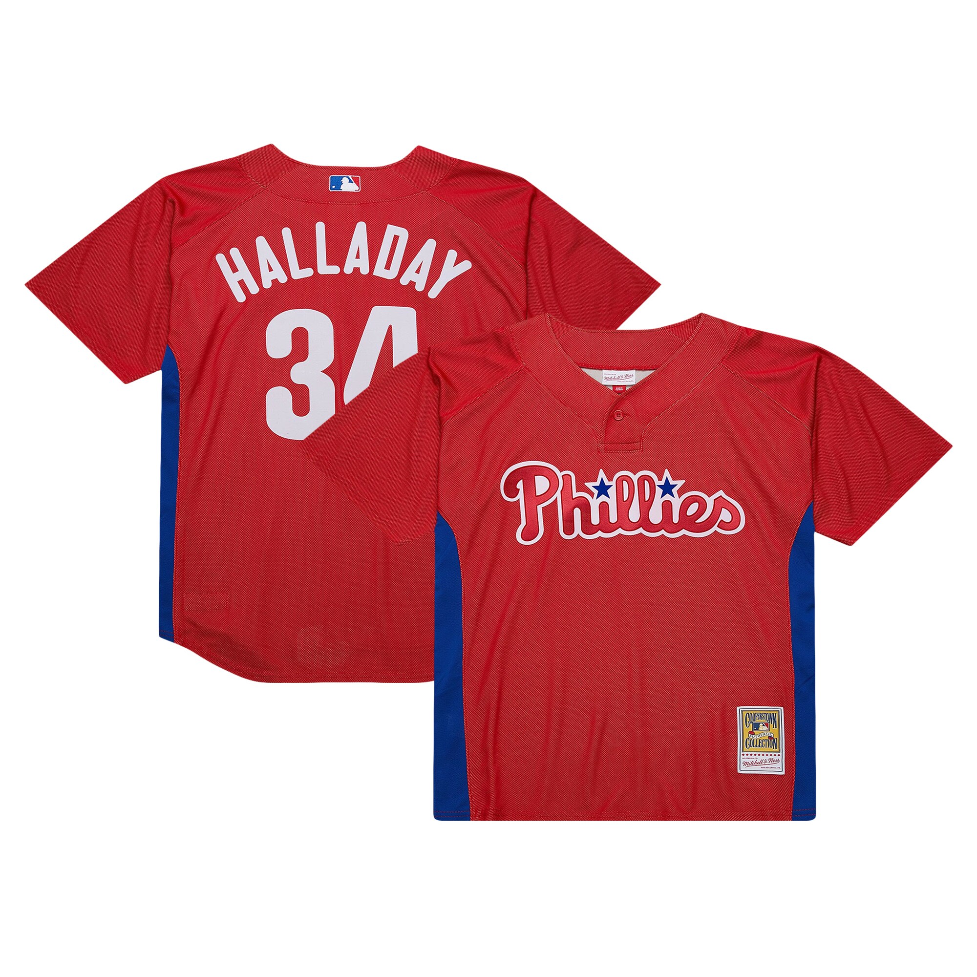 Roy Halladay Philadelphia Phillies Mitchell & Ness Cooperstown Collection 2010 Batting Practice Jersey - Red cheap jerseys for sale - CheapJerseys.Shop