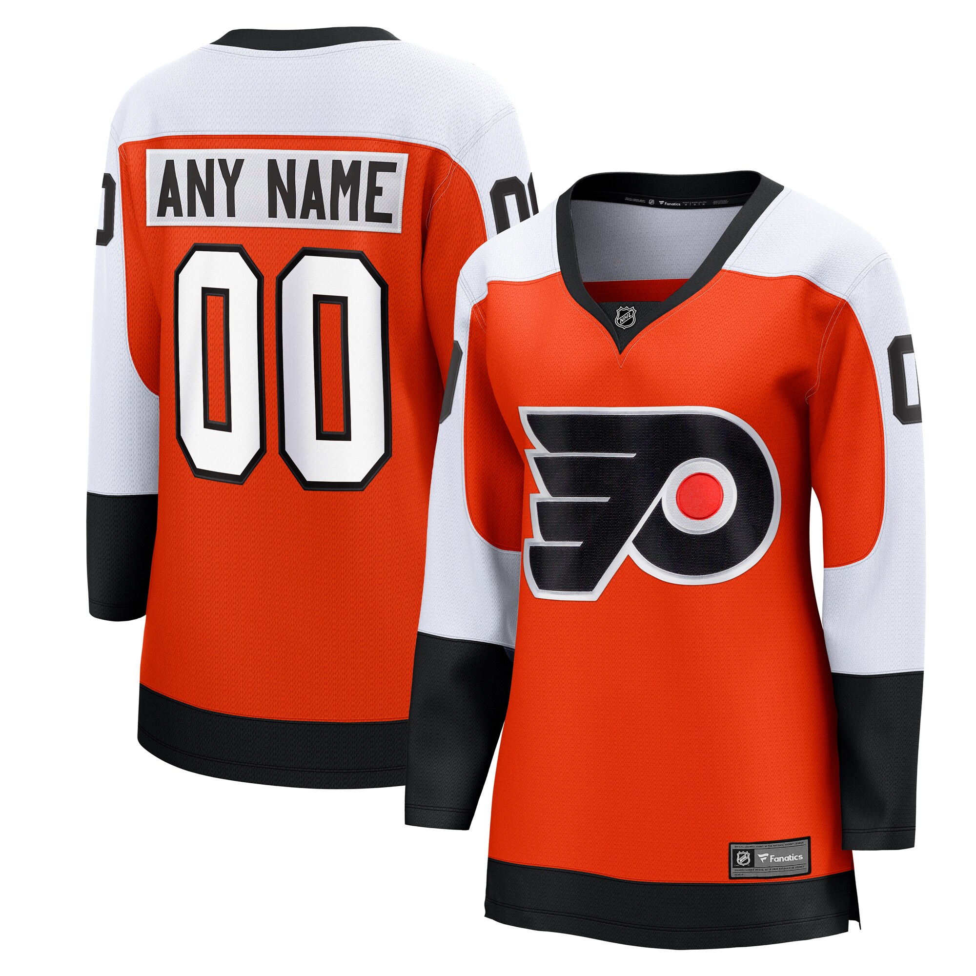 Philadelphia Flyers Fanatics Women's Home Premier Breakaway Custom Jersey - Burnt Orange cheap jerseys for sale - CheapJerseys.Shop