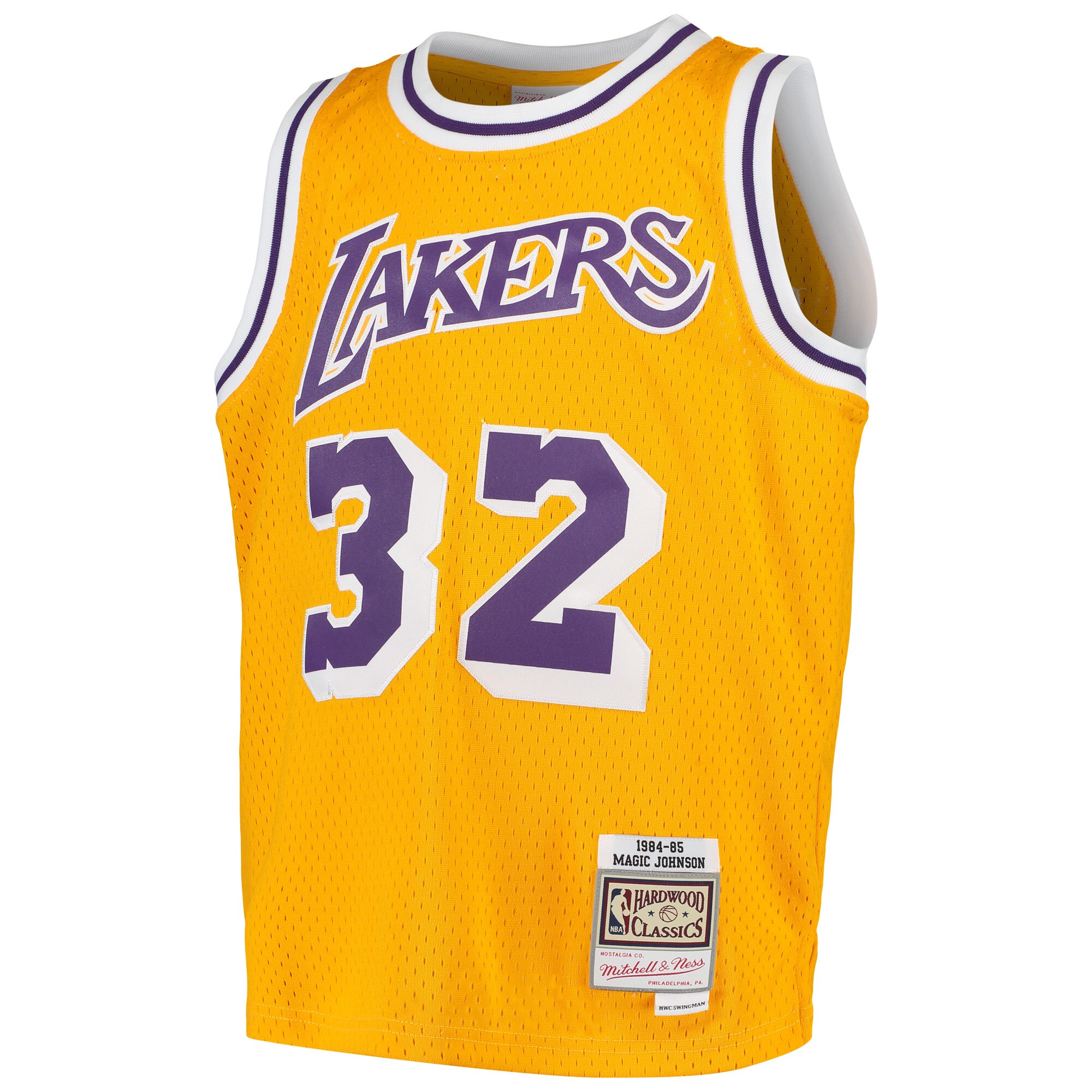 Magic Johnson Los Angeles Lakers Mitchell & Ness Youth Swingman Throwback Jersey - Gold cheap jerseys for sale - CheapJerseys.Shop