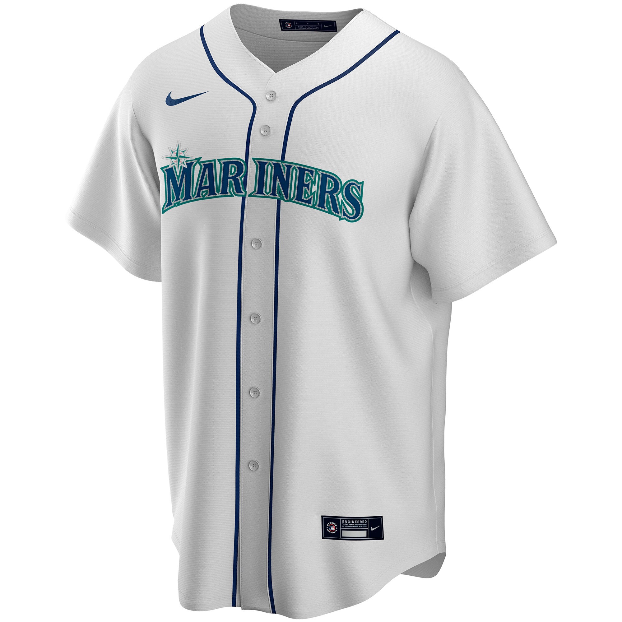 Seattle Mariners Home Replica Custom Jersey - White cheap jerseys for sale - CheapJerseys.Shop