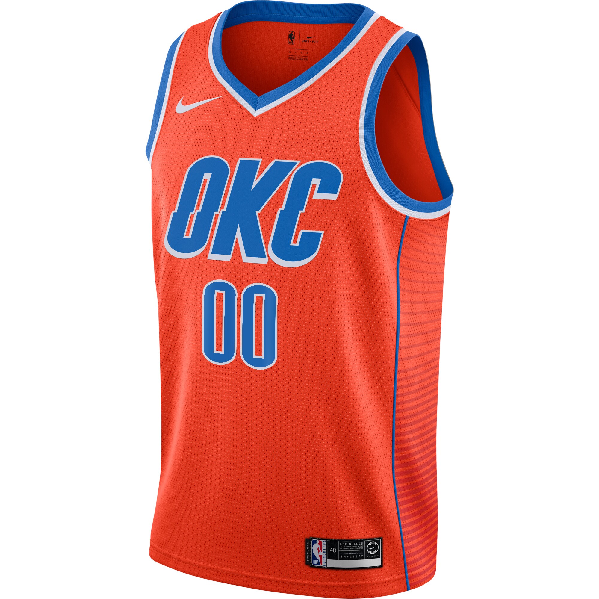 Oklahoma City Thunder Jordan Brand Swingman Custom Jersey - Statement Edition - Orange cheap jerseys for sale - CheapJerseys.Shop