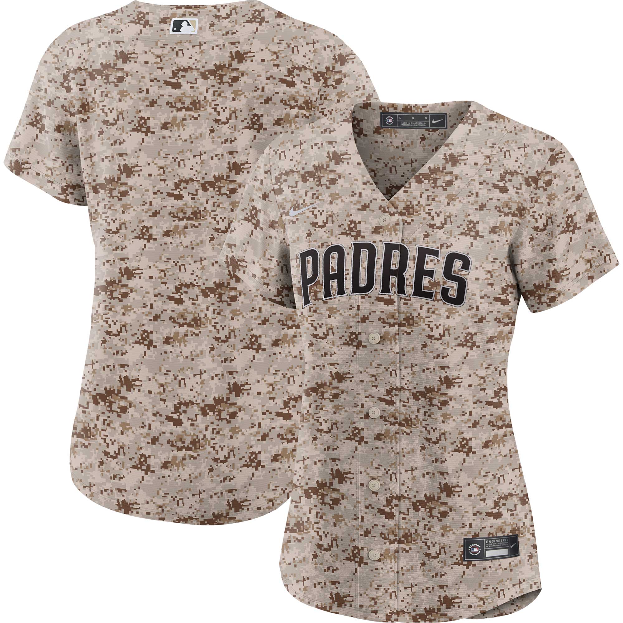 San Diego Padres Women's USMC Alternate Replica Team Jersey - Camo cheap jerseys for sale - CheapJerseys.Shop